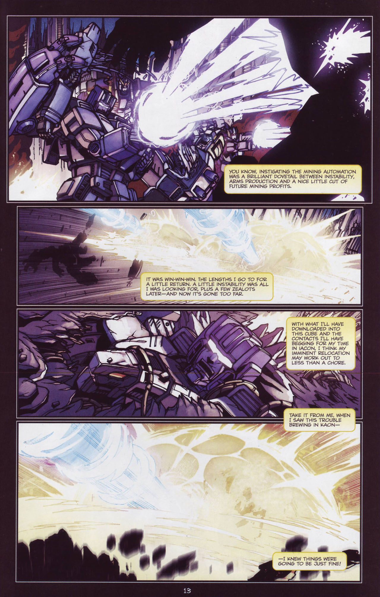 Read online The Transformers Megatron Origin comic -  Issue #4 - 16
