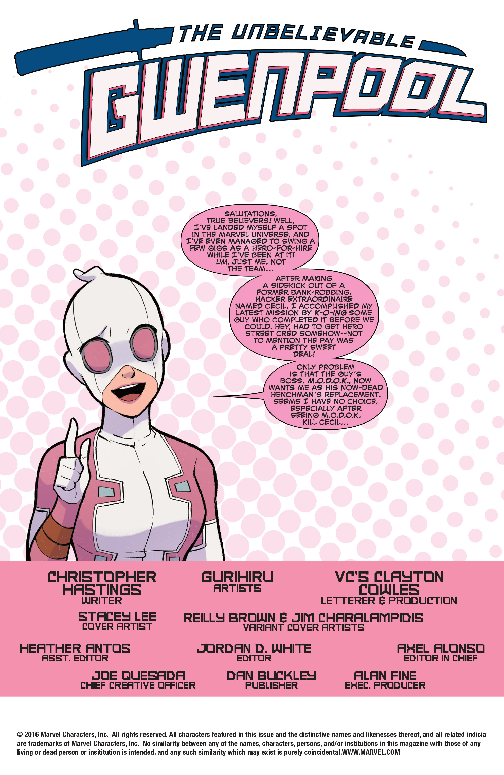 Read online The Unbelievable Gwenpool comic -  Issue #2 - 2