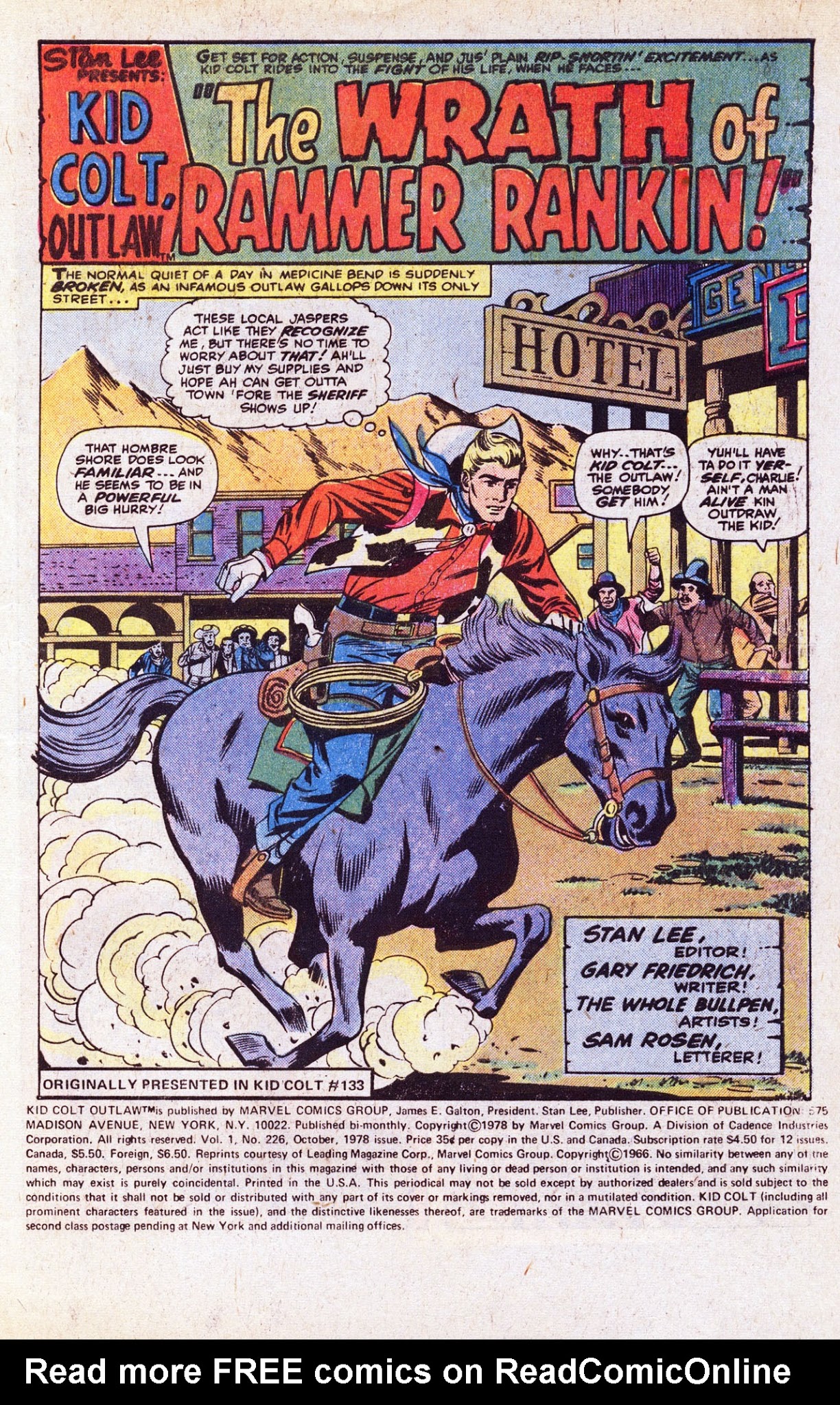 Read online Kid Colt Outlaw comic -  Issue #226 - 3