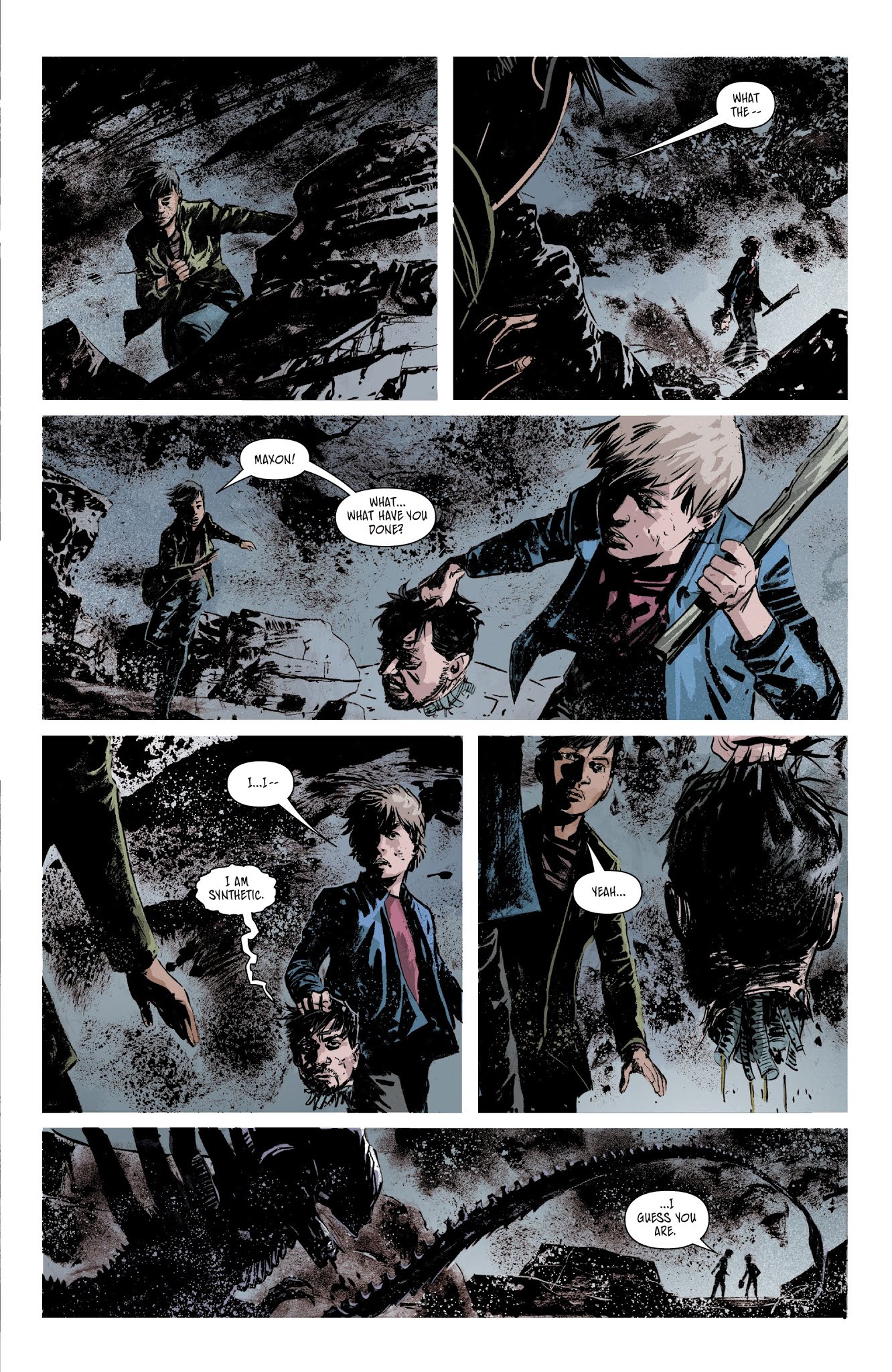 Read online Aliens: Dust To Dust comic -  Issue #4 - 7