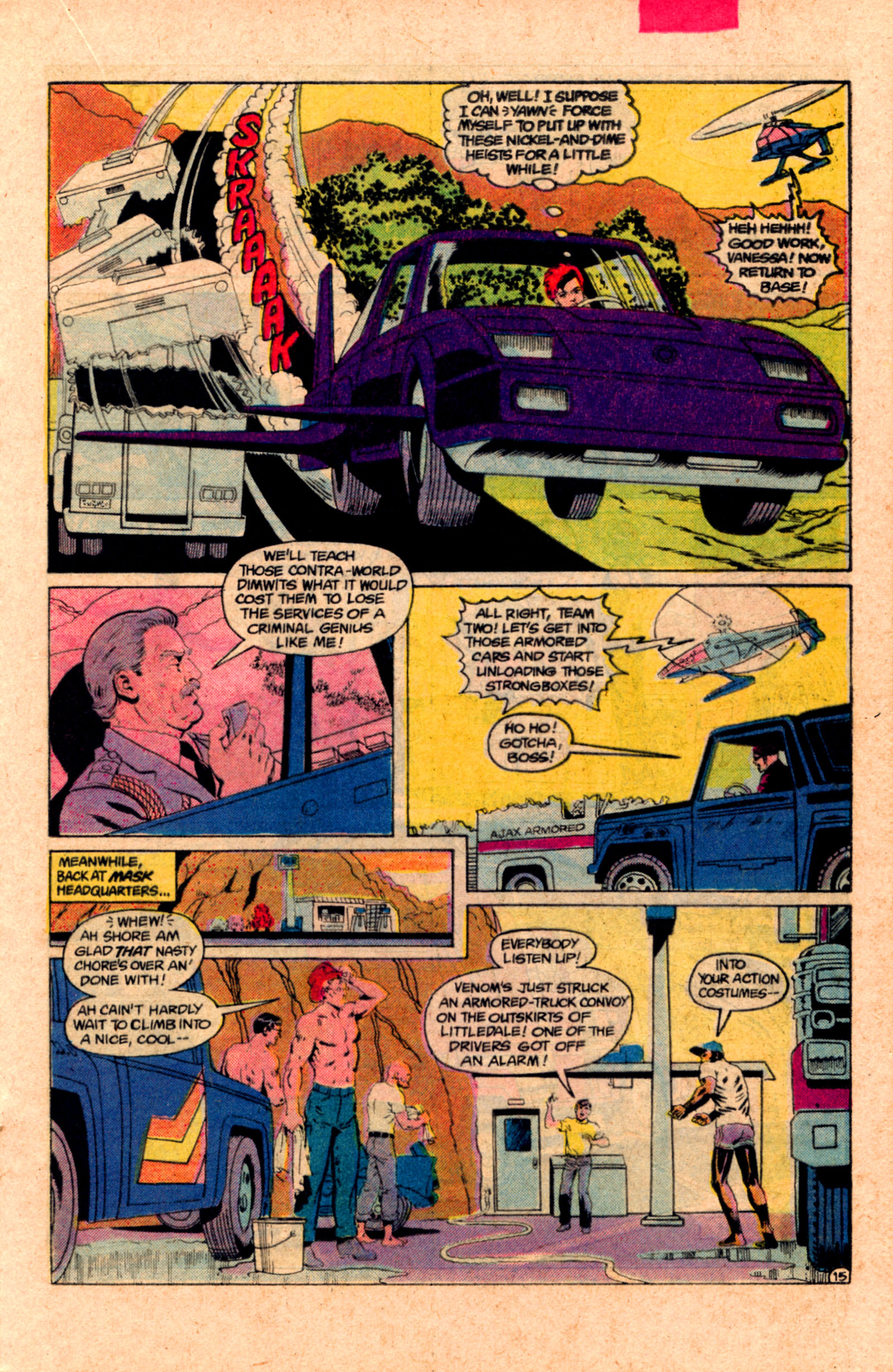 Read online MASK (1987) comic -  Issue #8 - 21