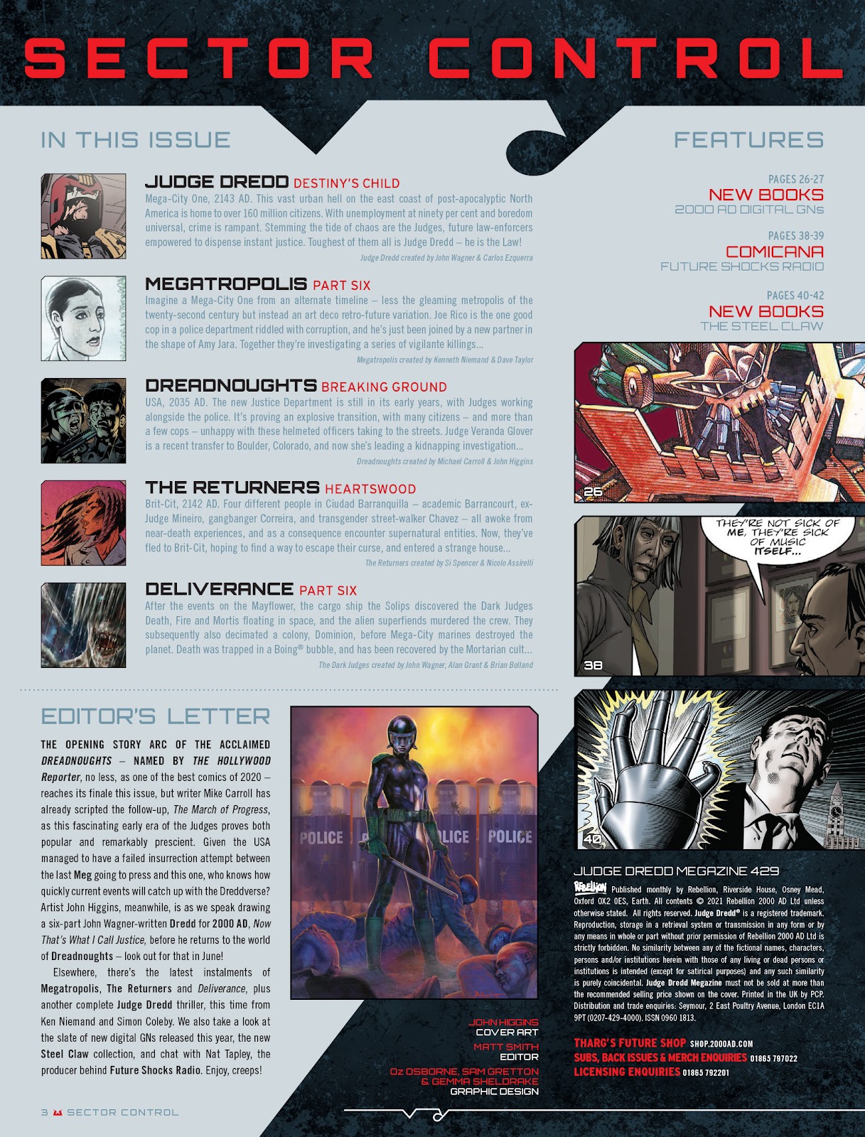 Judge Dredd Megazine (Vol. 5) issue 429 - Page 3