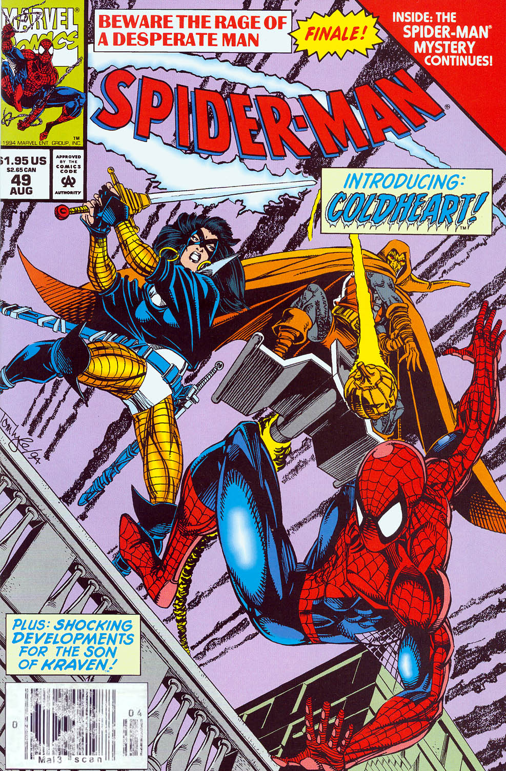Read online Spider-Man (1990) comic -  Issue #49 - Cold Hearts - 1