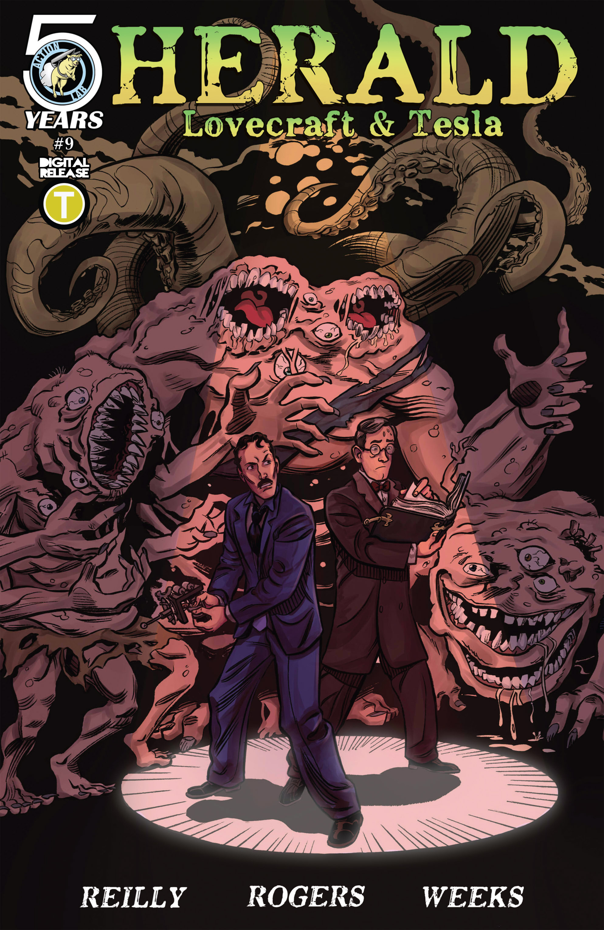 Read online Herald: Lovecraft and Tesla comic -  Issue #9 - 1