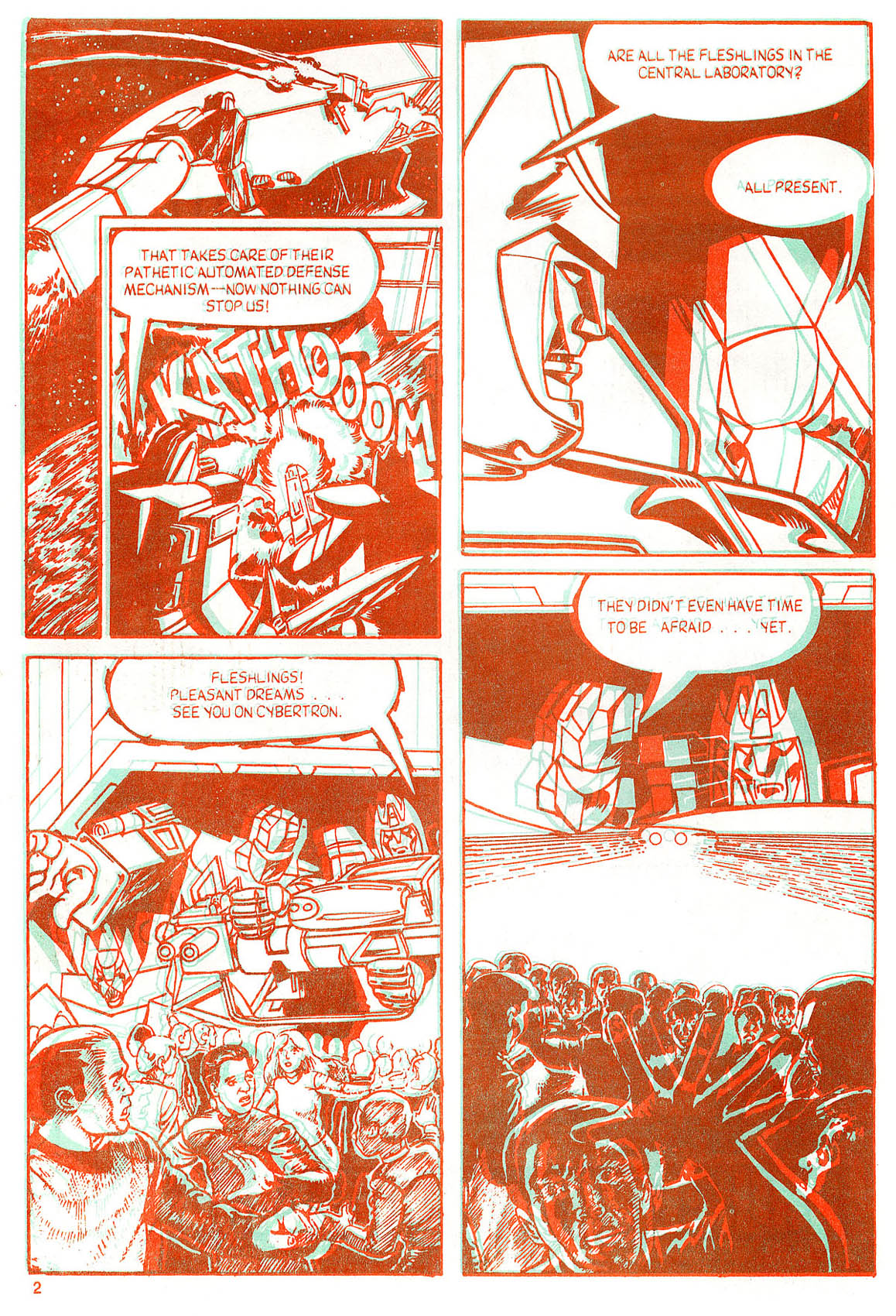 Read online The Transformers in 3-D comic -  Issue #2 - 4