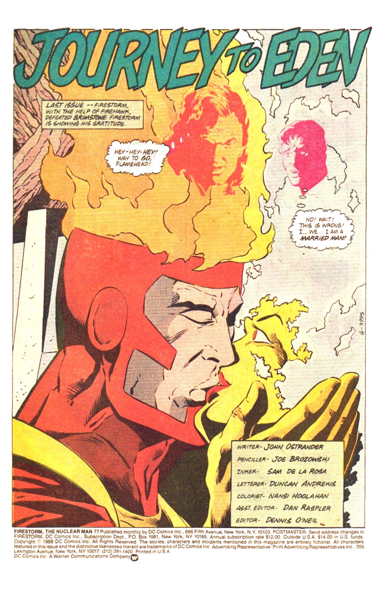 Read online Firestorm, the Nuclear Man comic -  Issue #77 - 3