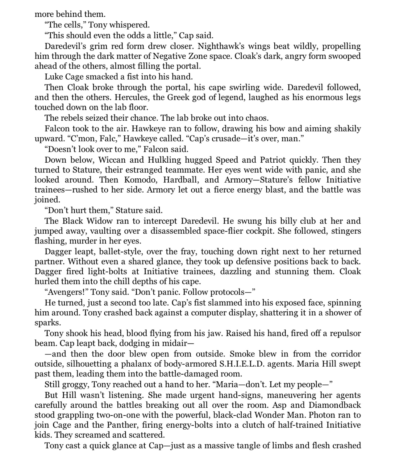 Read online Civil War Prose Novel comic -  Issue # TPB (Part 2) - 84