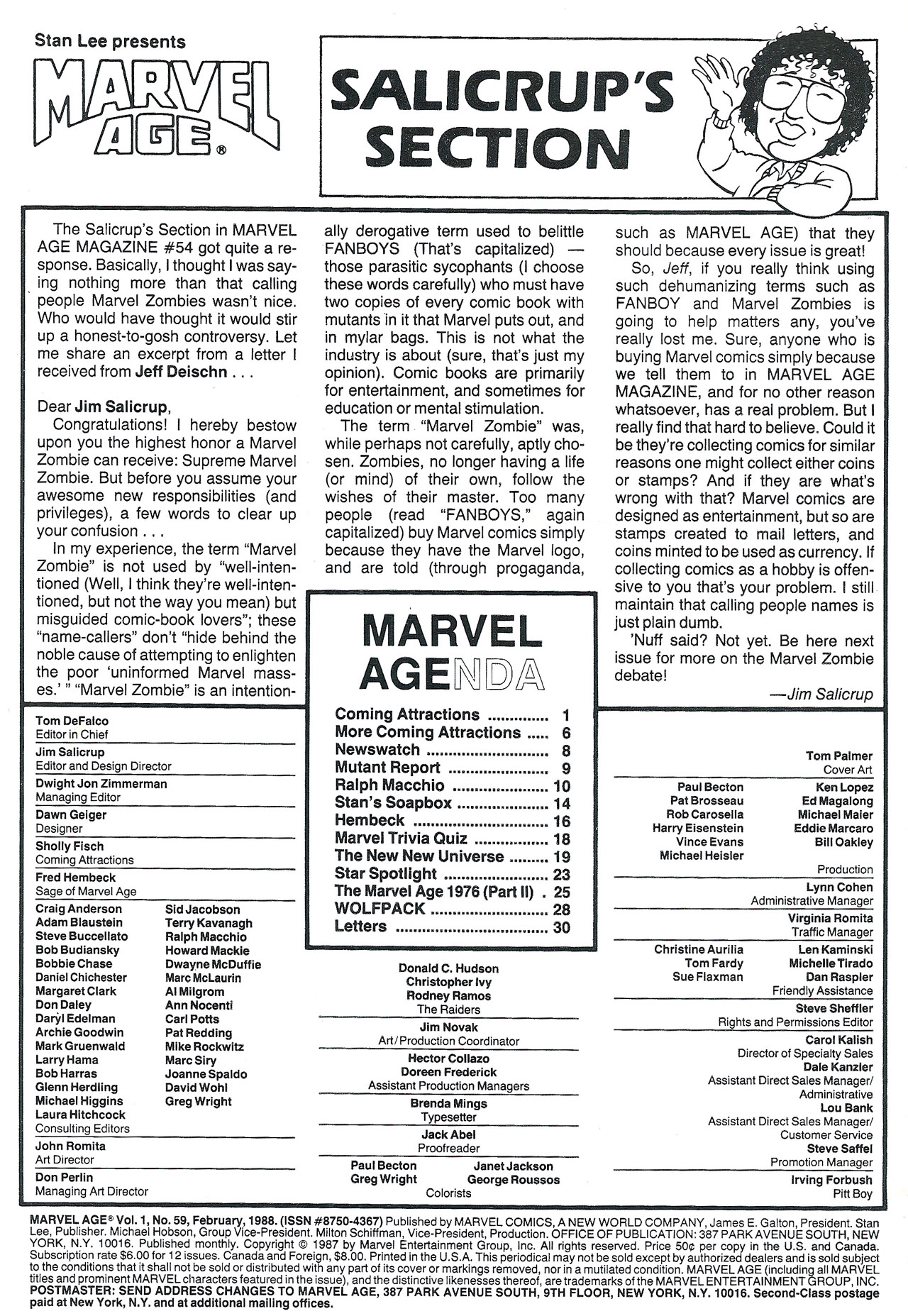 Read online Marvel Age comic -  Issue #59 - 2