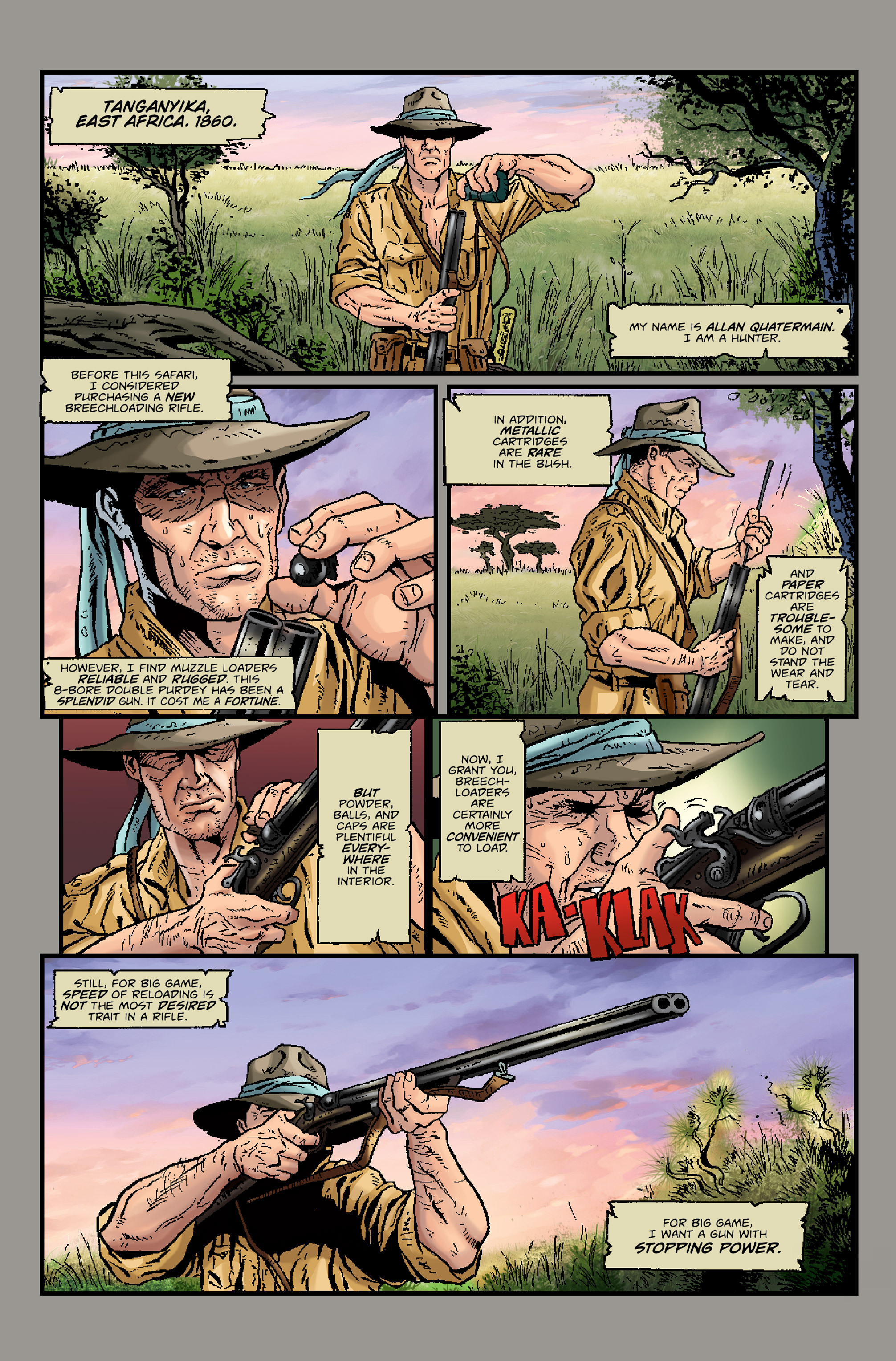 Read online Quatermain comic -  Issue #0 - 3