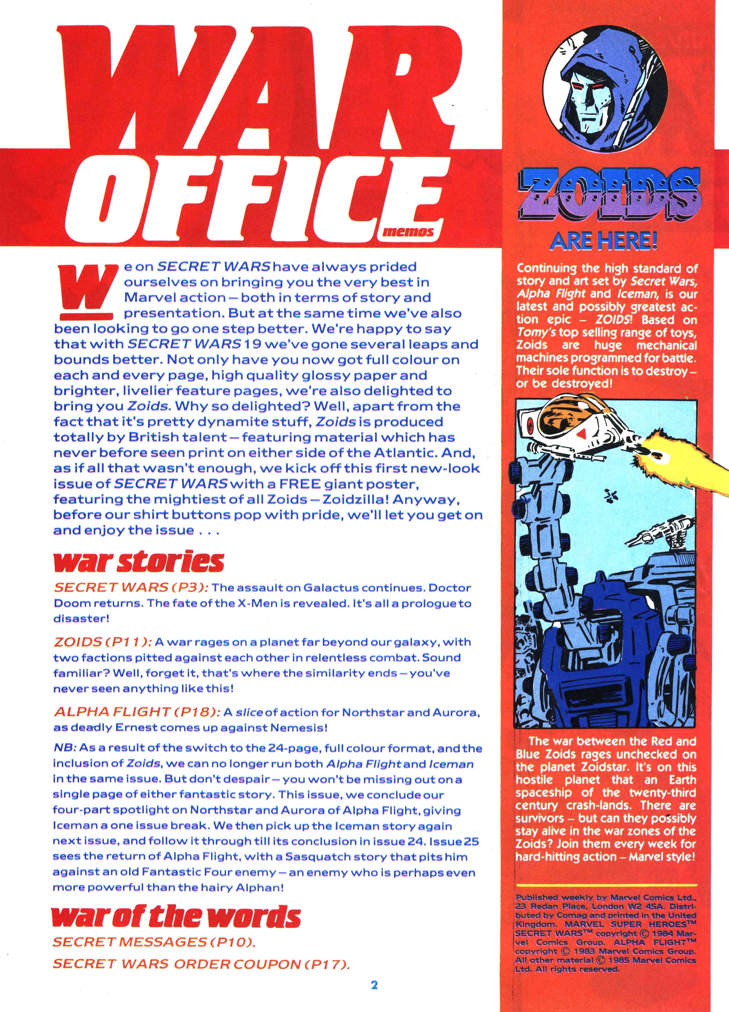 Read online Secret Wars (1985) comic -  Issue #19 - 2