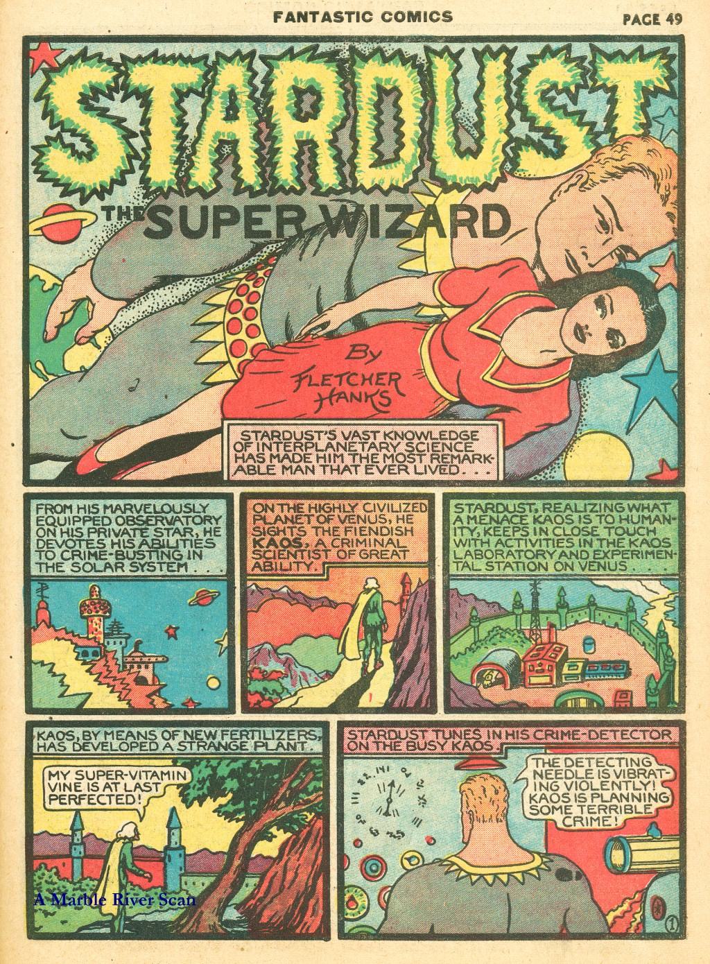 Read online Fantastic Comics comic -  Issue #12 - 51