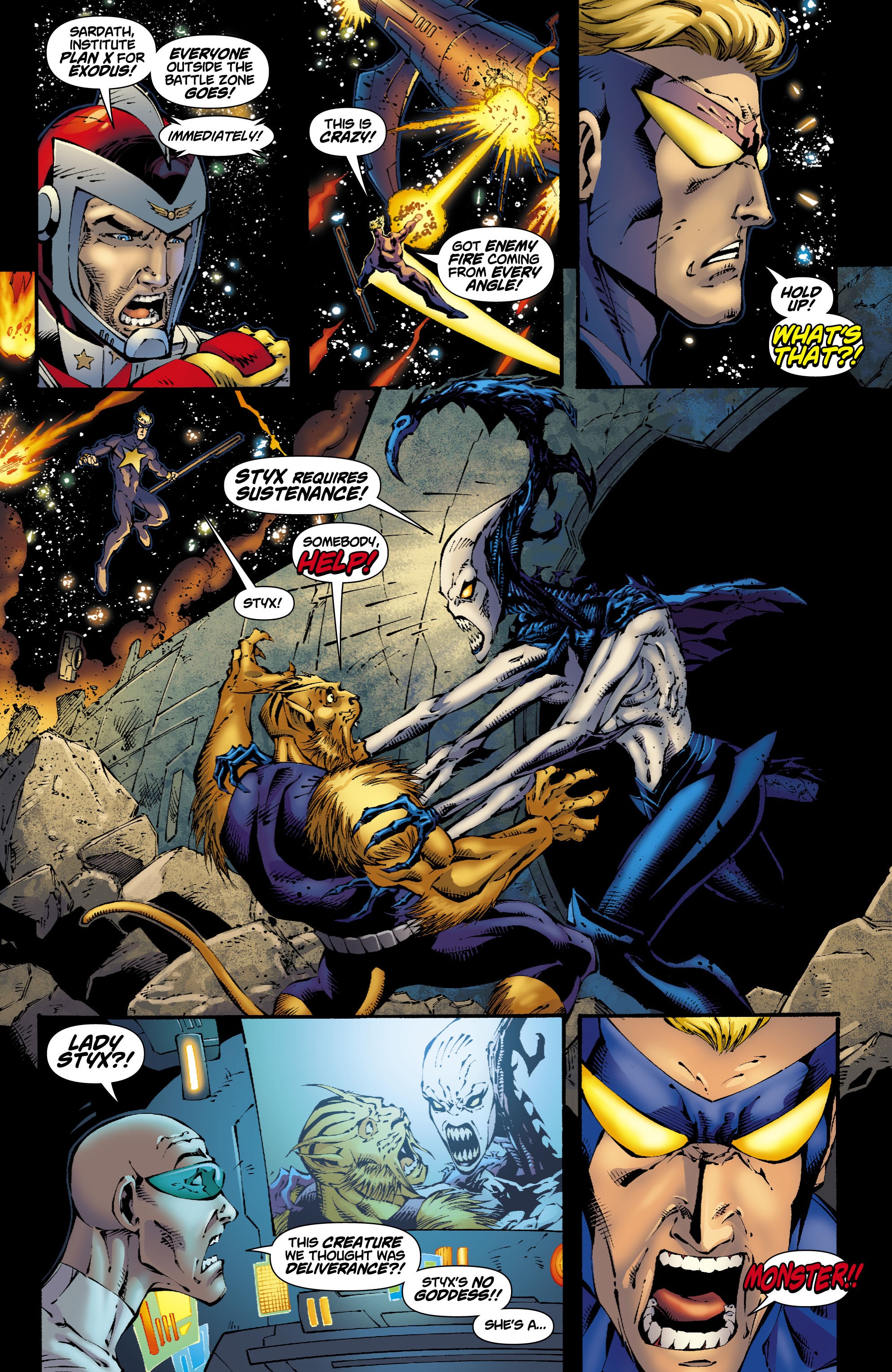 Read online Rann/Thanagar Holy War comic -  Issue #8 - 9