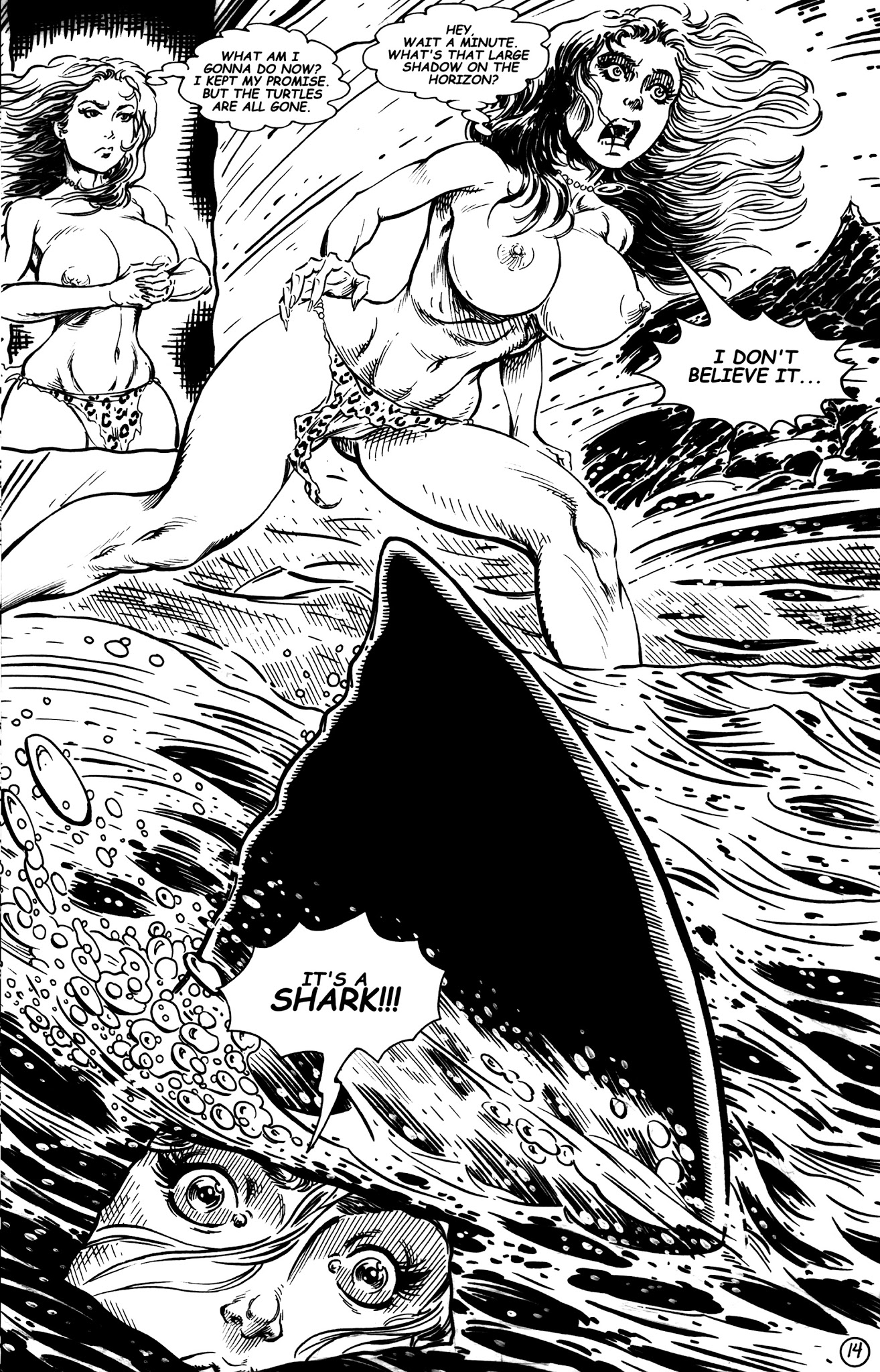 Read online Cavewoman: Sea Monsters comic -  Issue # Full - 16