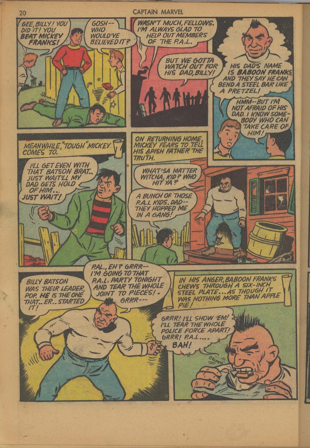 Read online Captain Marvel Adventures comic -  Issue #8 - 20