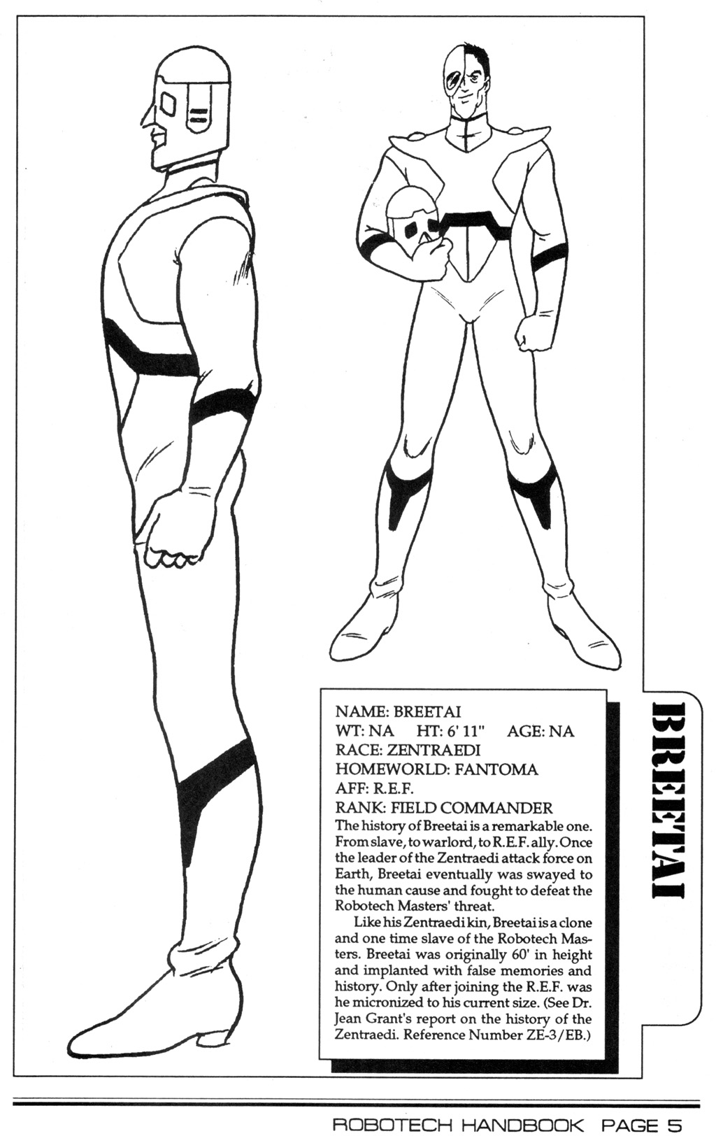 Read online Robotech II: The Sentinels comic -  Issue # _Handbook 1 - 7