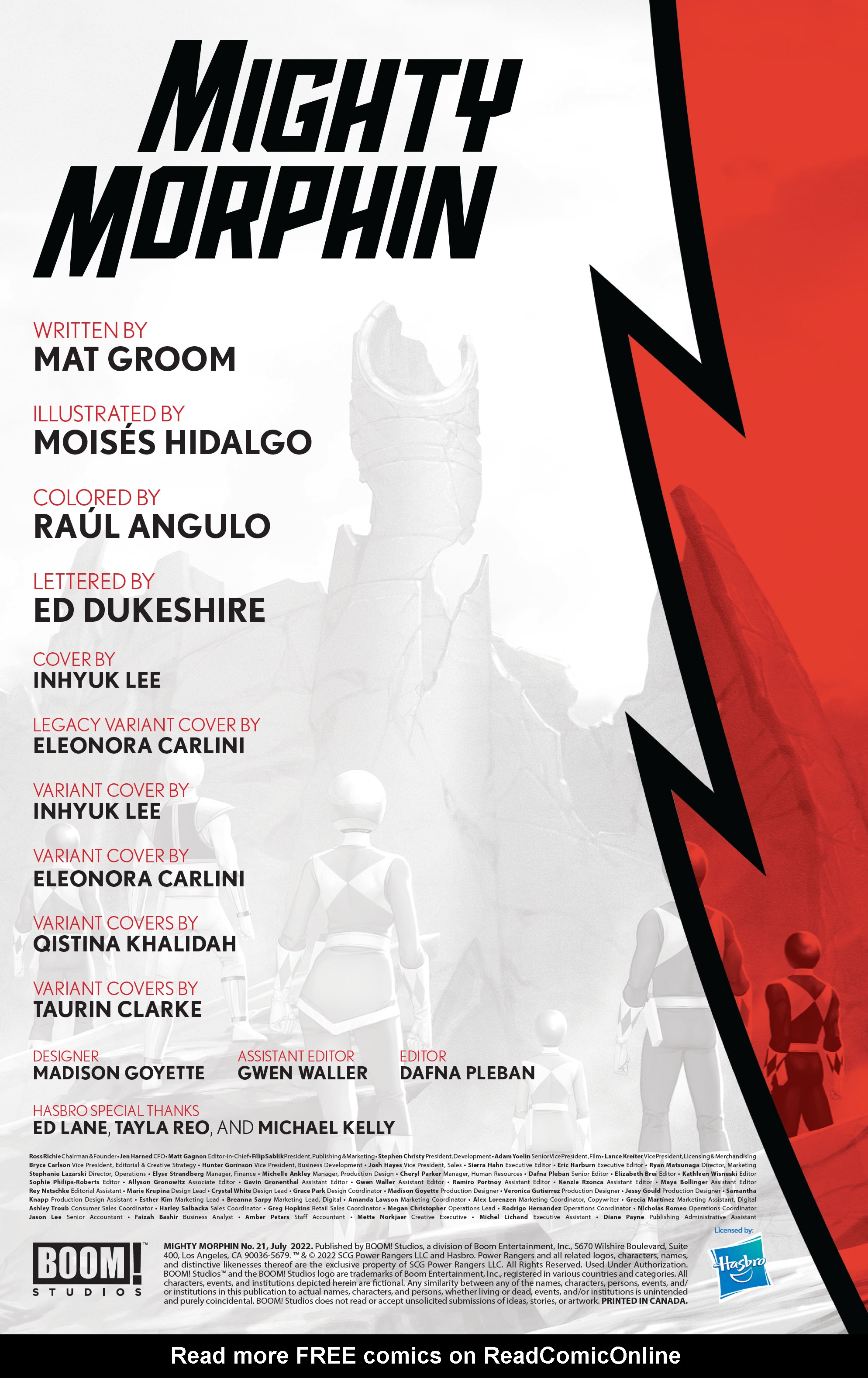 Read online Mighty Morphin comic -  Issue #21 - 2