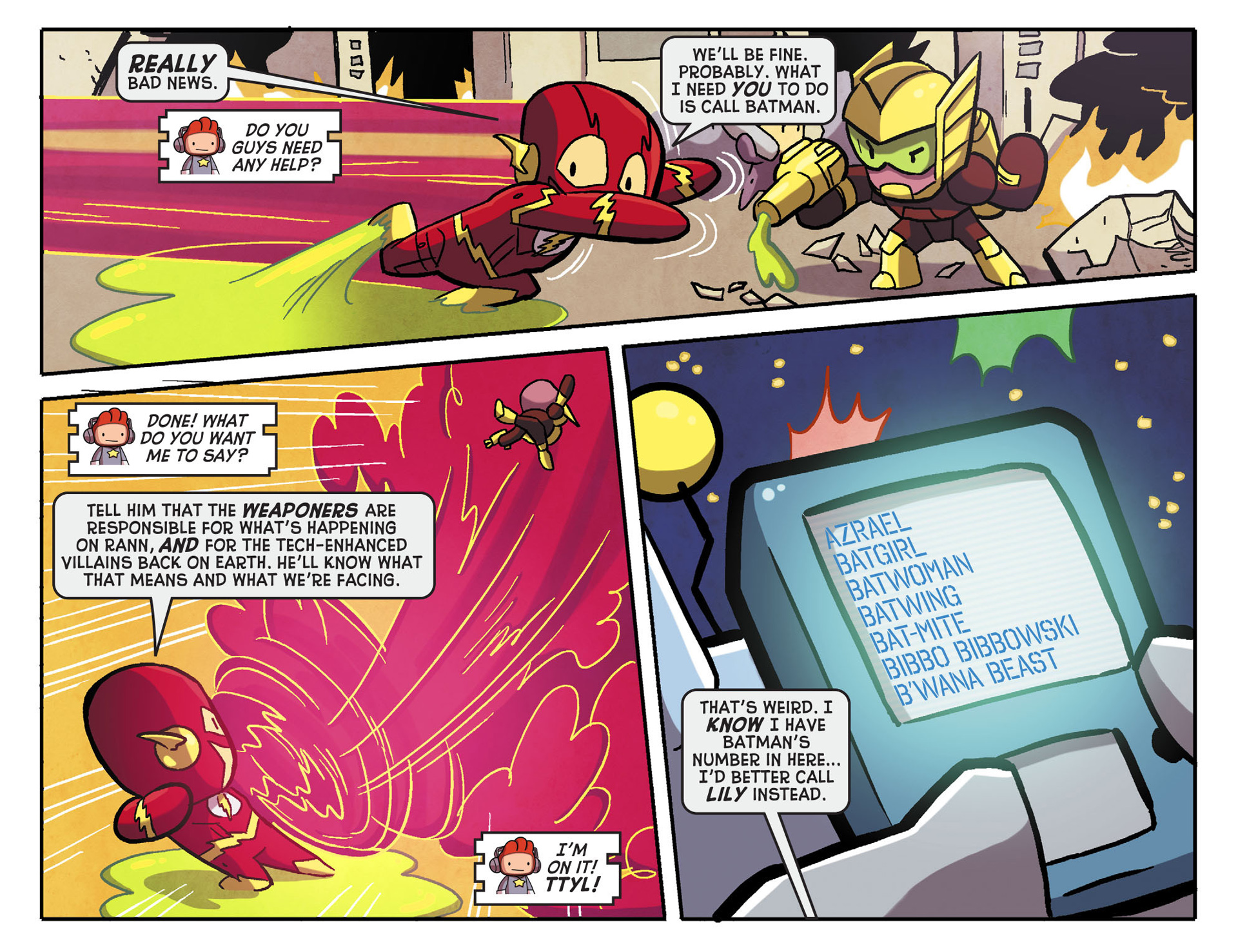Read online Scribblenauts Unmasked: A Crisis of Imagination comic -  Issue #6 - 10