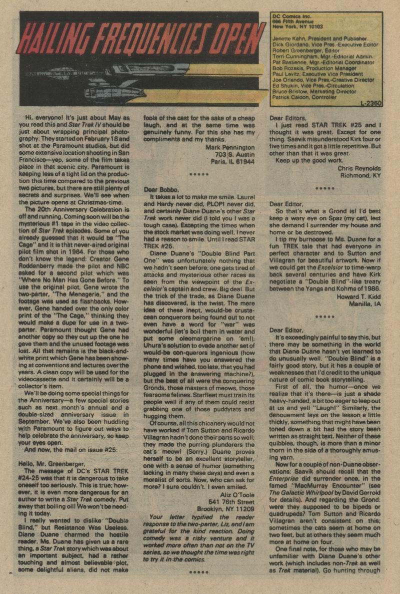 Read online Star Trek (1984) comic -  Issue #29 - 23
