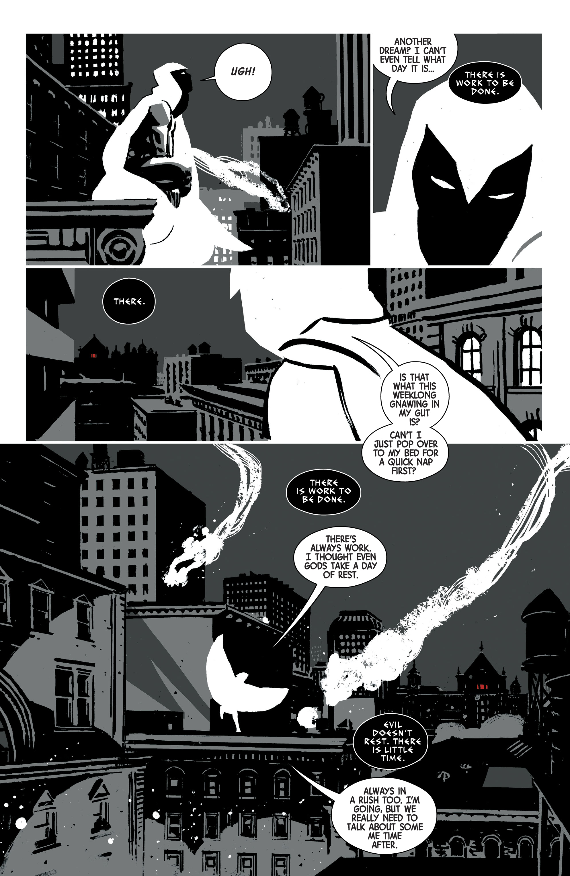 Read online Moon Knight: Black, White & Blood comic -  Issue #4 - 28