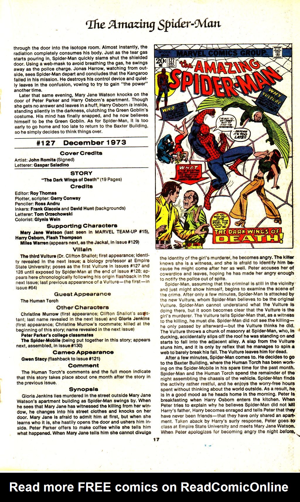 Read online The Official Marvel Index to The Amazing Spider-Man comic -  Issue #5 - 19