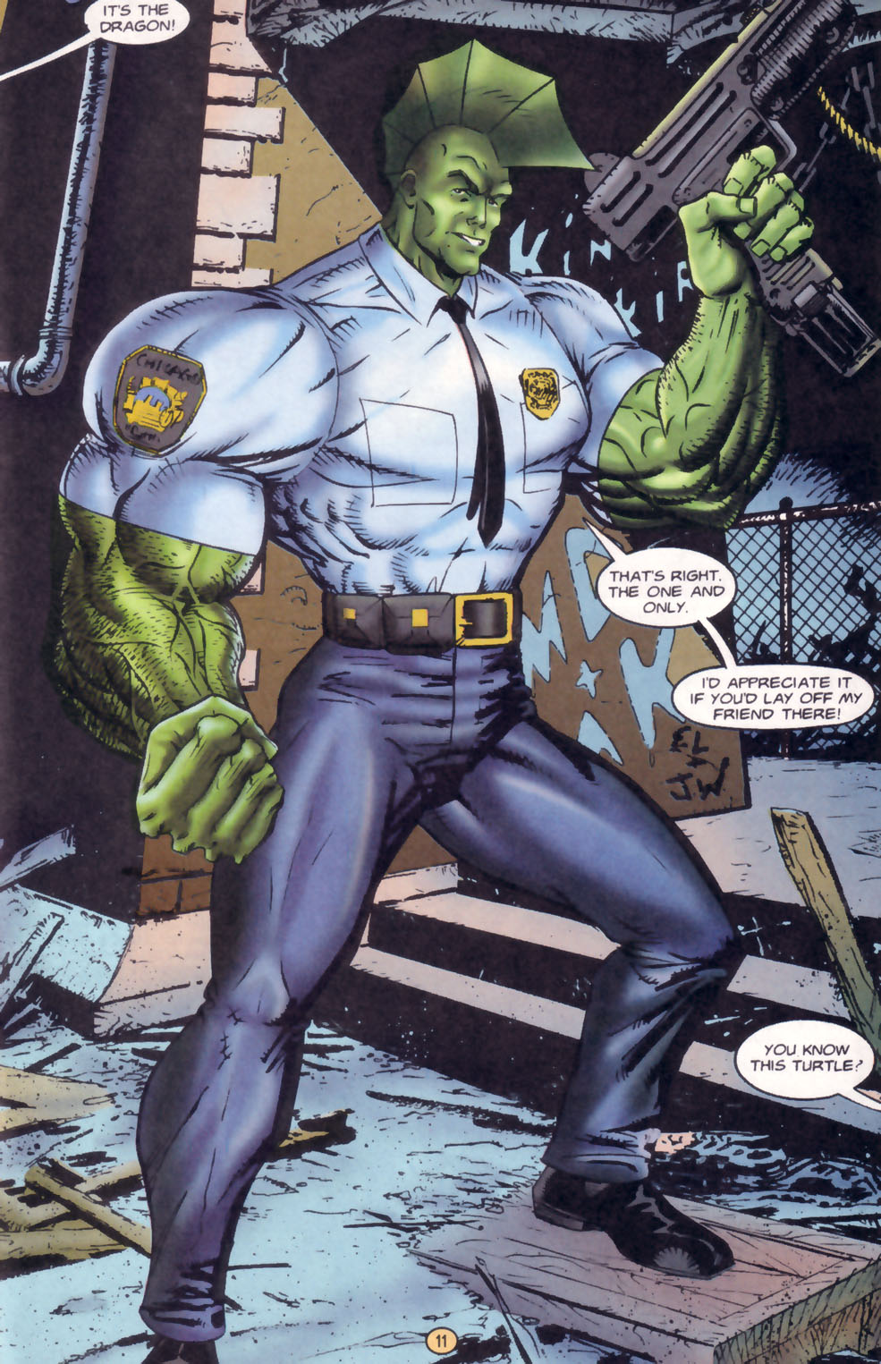 Read online Teenage Mutant Ninja Turtles/Savage Dragon Crossover comic -  Issue # Full - 13