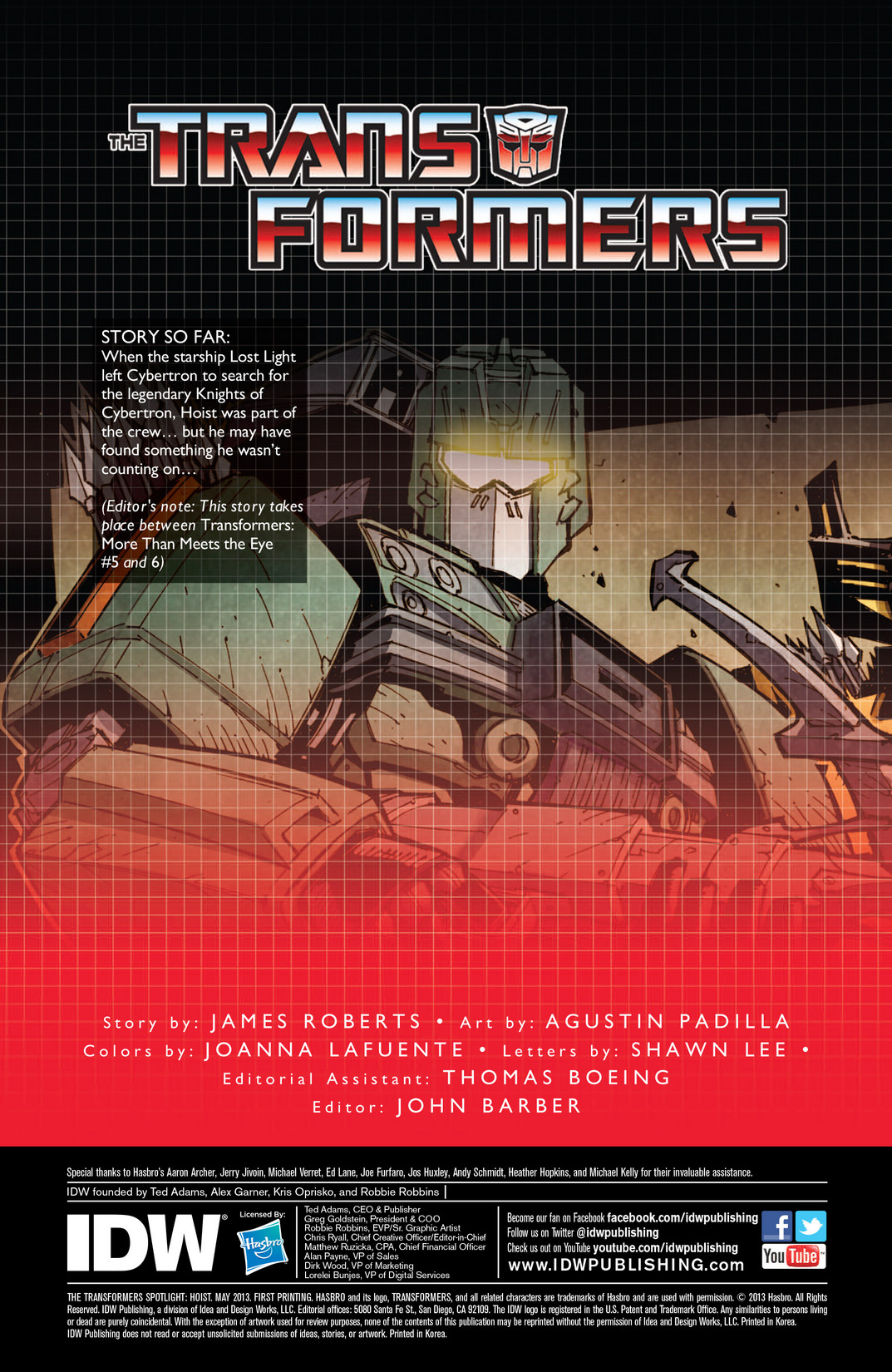 Read online The Transformers Spotlight: Hoist comic -  Issue # Full - 3