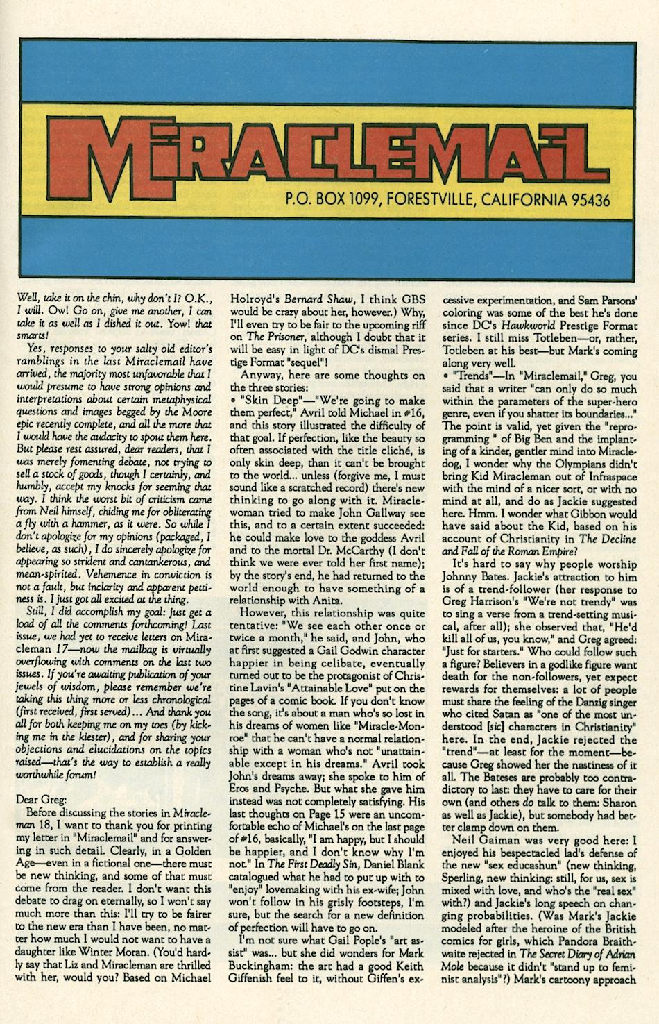 Read online Miracleman (1985) comic -  Issue #19 - 28