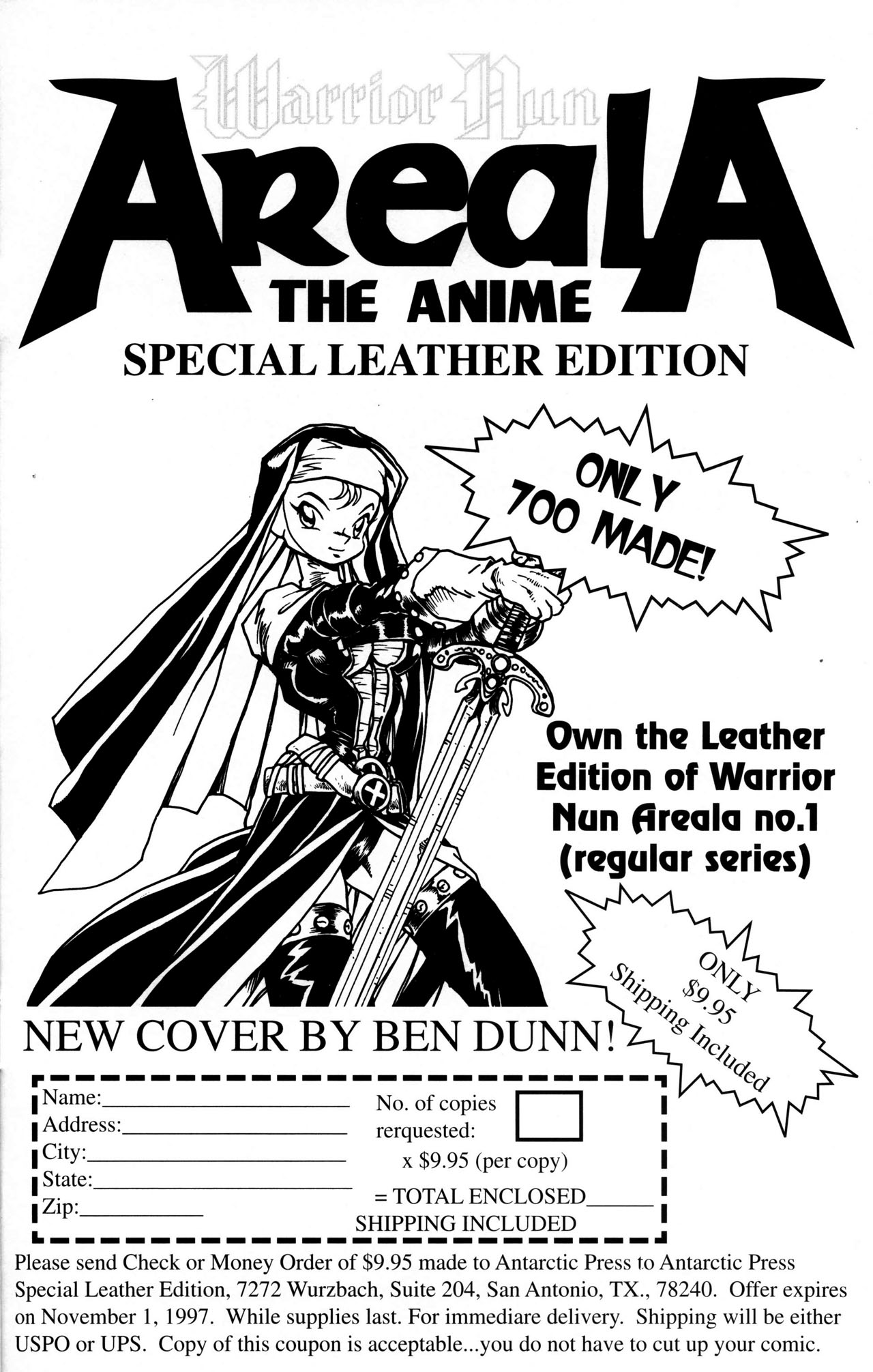 Read online Warrior Nun: Black & White comic -  Issue #5 - 27