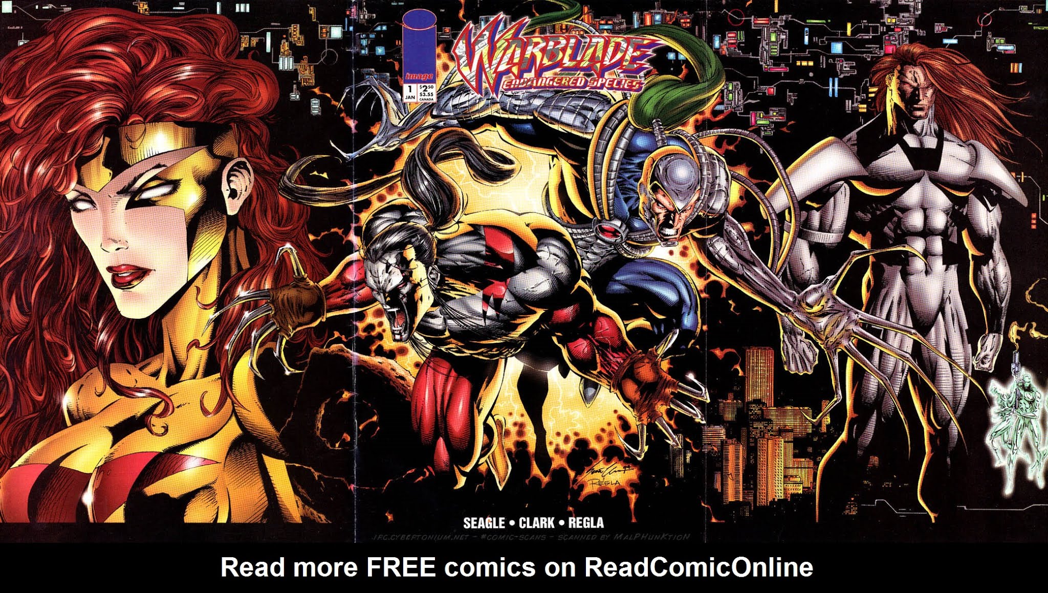 Read online Warblade: Endangered Species comic -  Issue #1 - 1