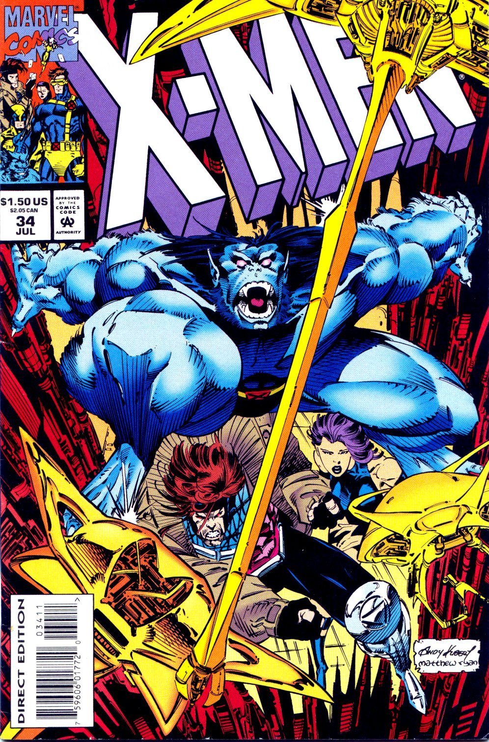 Read online X-Men (1991) comic -  Issue #34 - 1