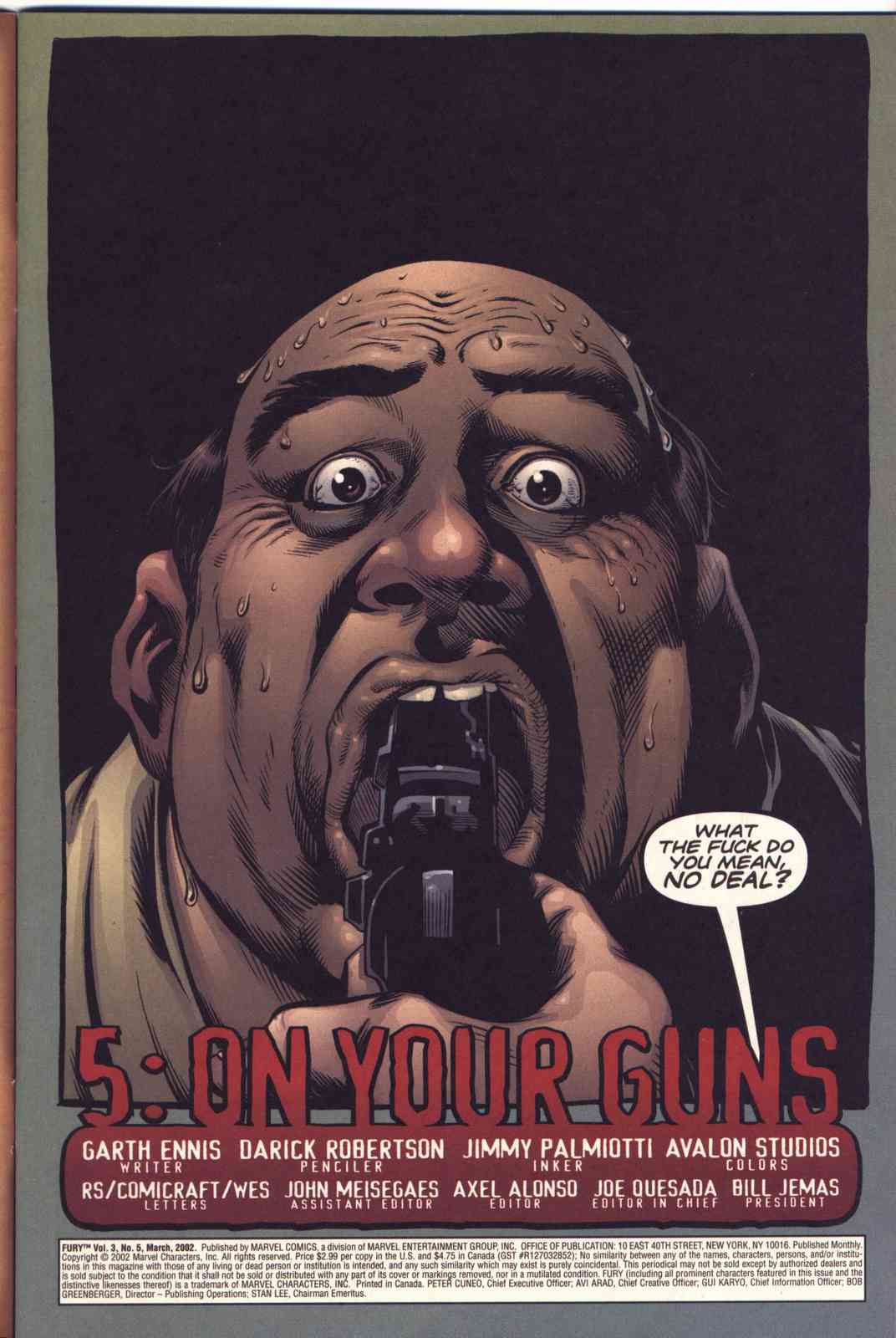 Read online Fury comic -  Issue #5 - 2
