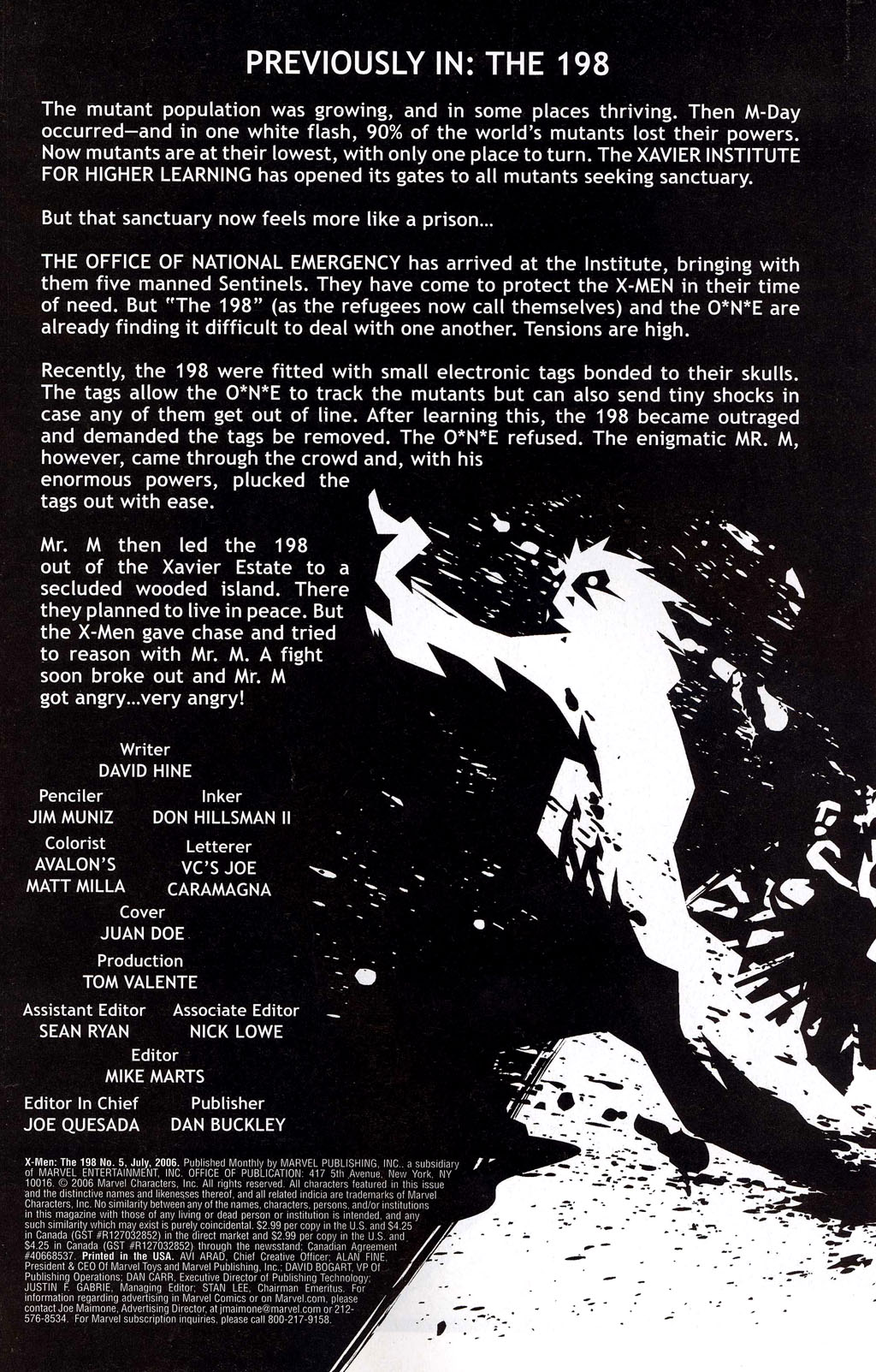 Read online X-Men: The 198 comic -  Issue #5 - 2