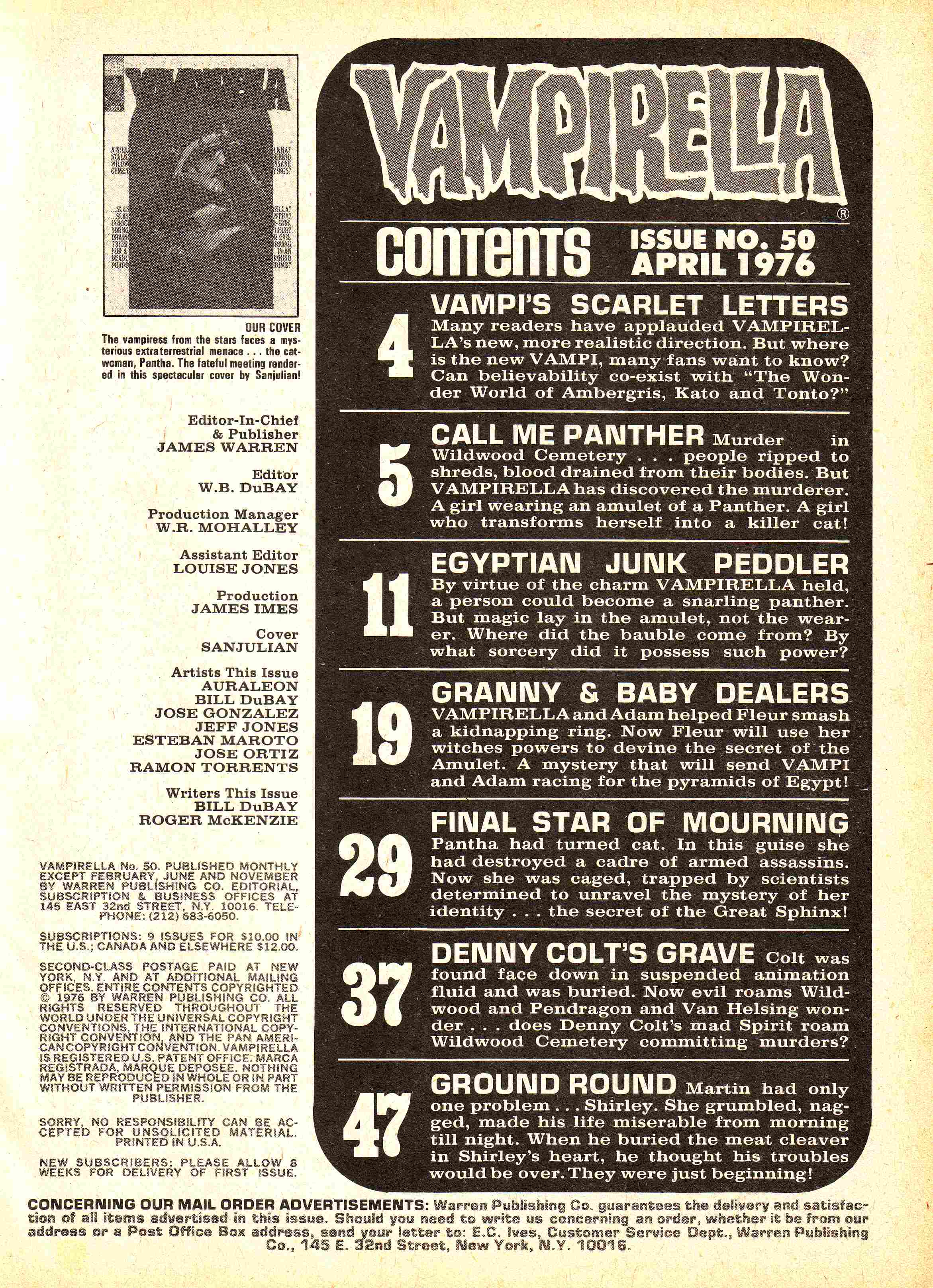 Read online Vampirella (1969) comic -  Issue #50 - 3
