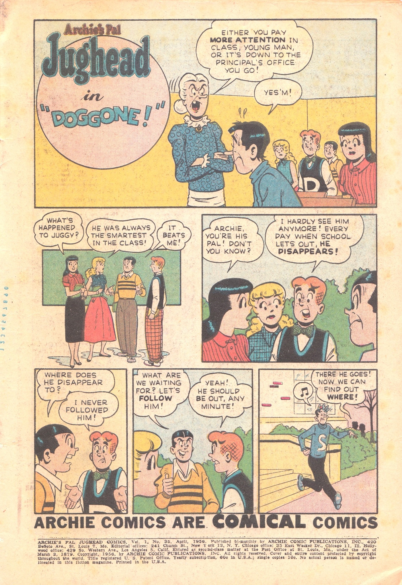 Read online Archie's Pal Jughead comic -  Issue #35 - 3