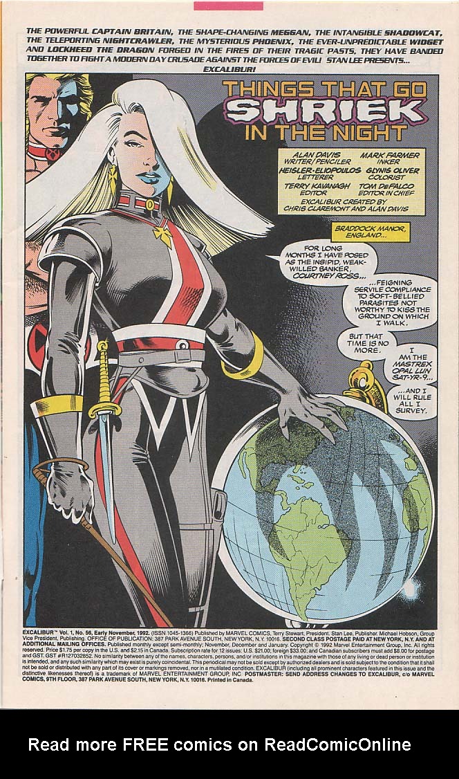 Read online Excalibur (1988) comic -  Issue #56 - 2