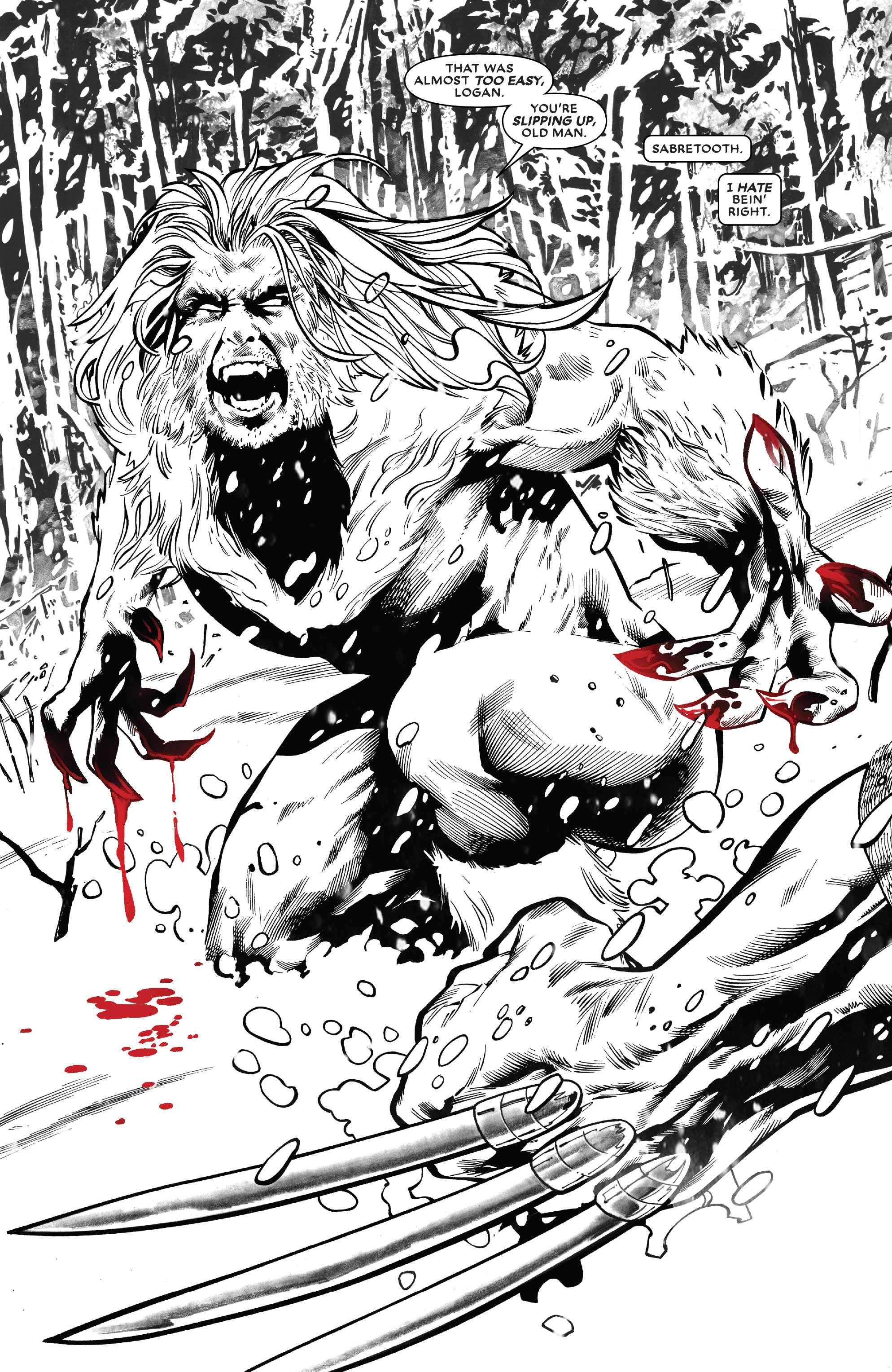 Read online Wolverine: Black, White & Blood comic -  Issue #2 - 4