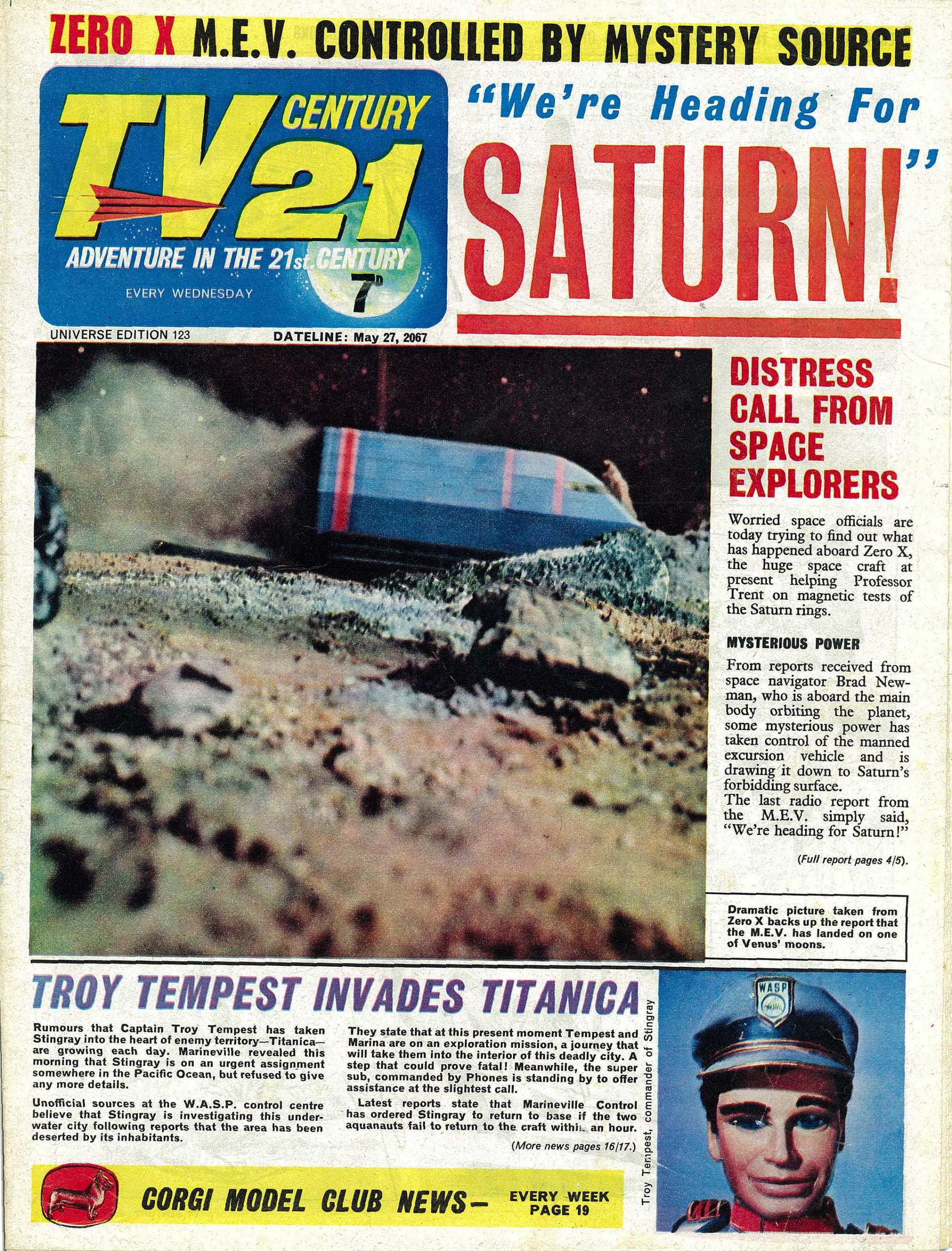 Read online TV Century 21 (TV 21) comic -  Issue #123 - 1