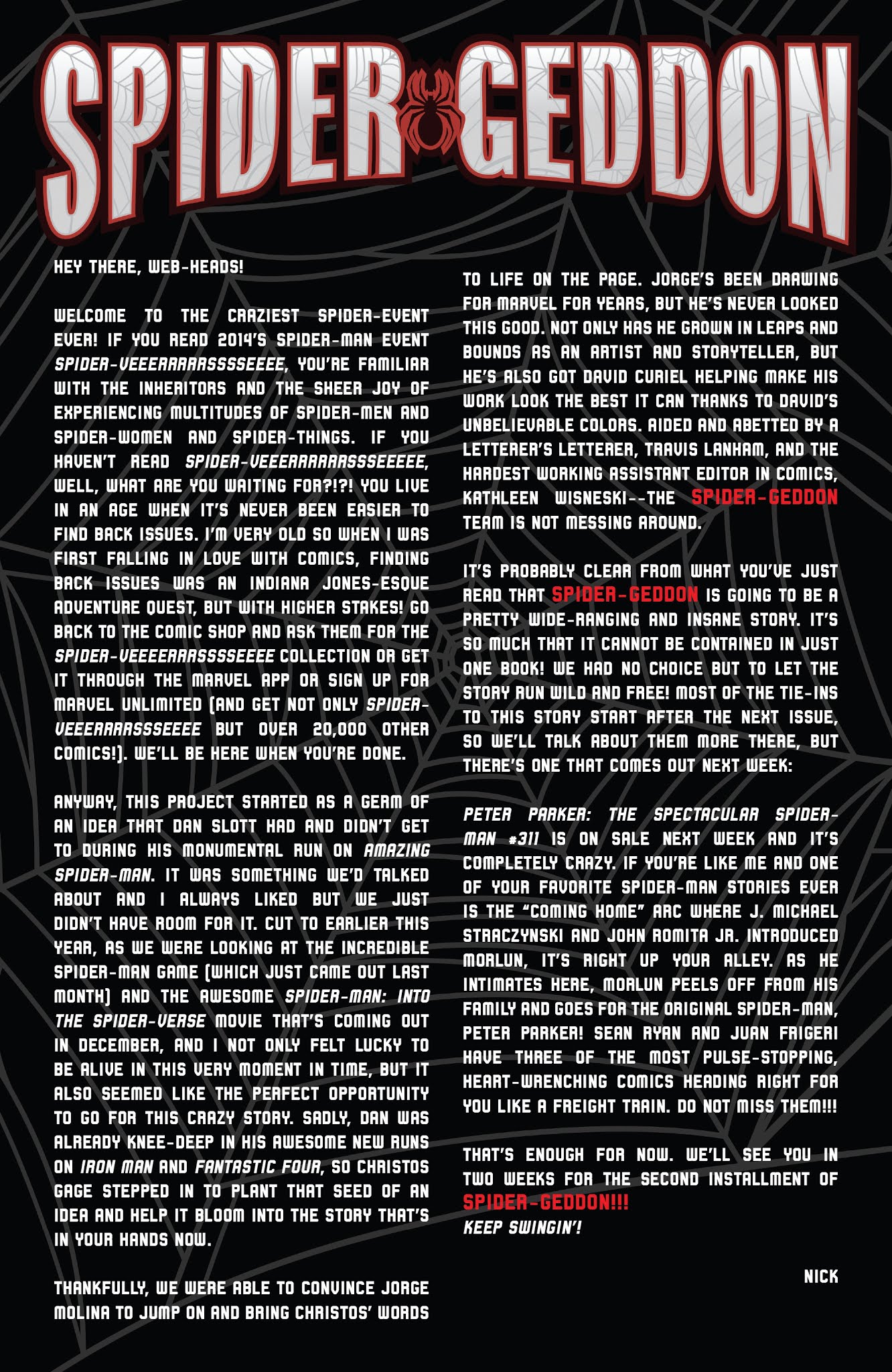 Read online Spider-Geddon comic -  Issue #1 - 24