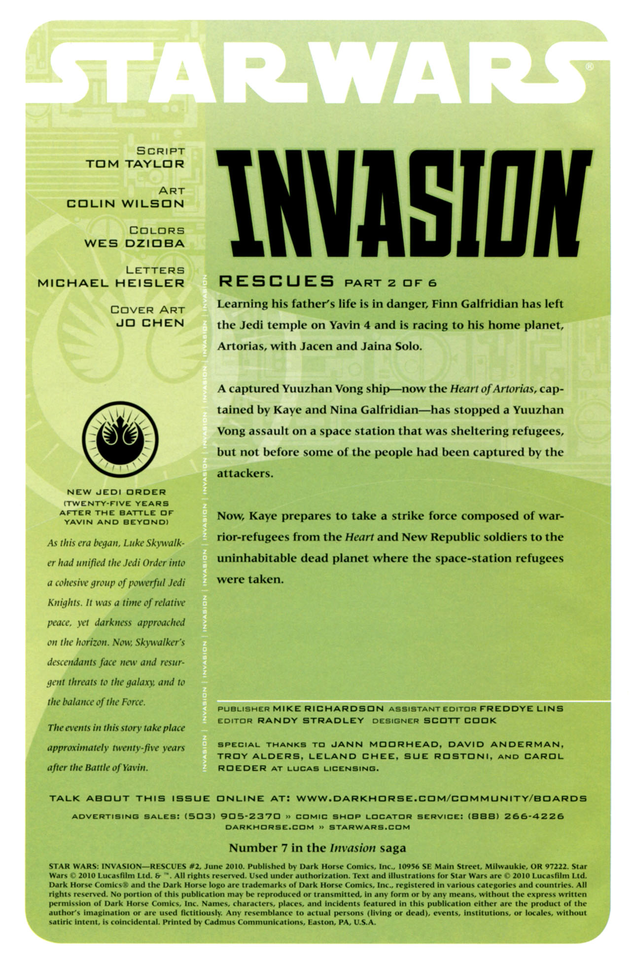 Read online Star Wars: Invasion - Rescues comic -  Issue #2 - 2