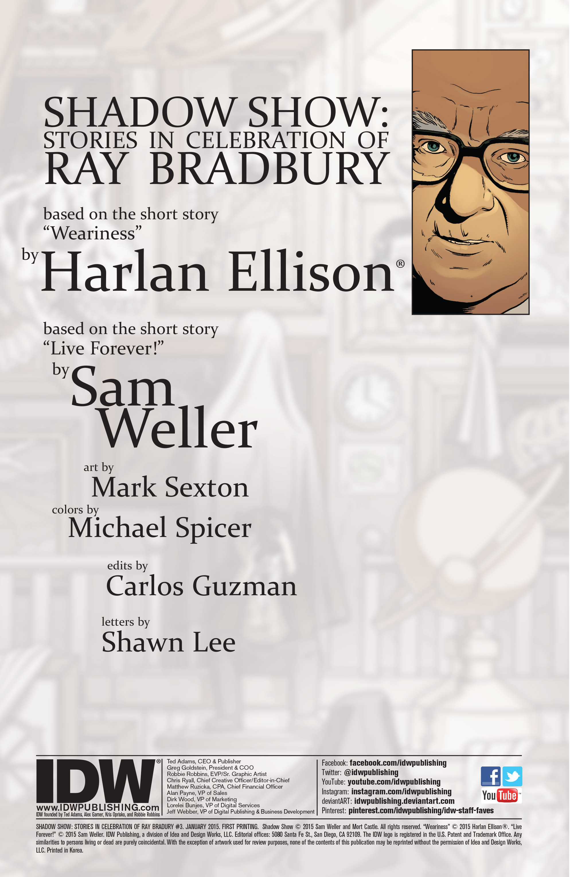 Read online Shadow Show: Stories in Celebration of Ray Bradbury comic -  Issue #3 - 2