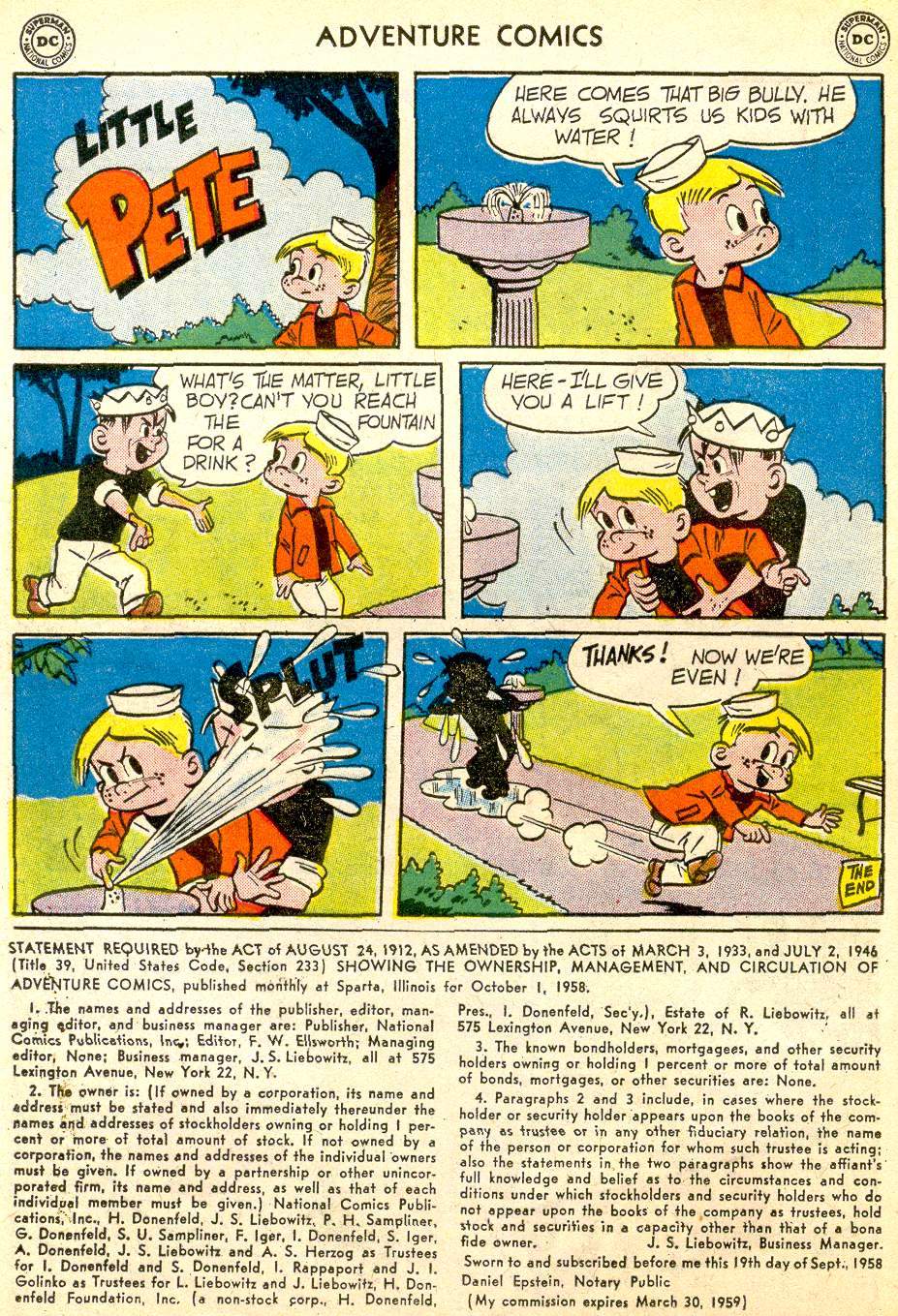 Read online Adventure Comics (1938) comic -  Issue #257 - 16