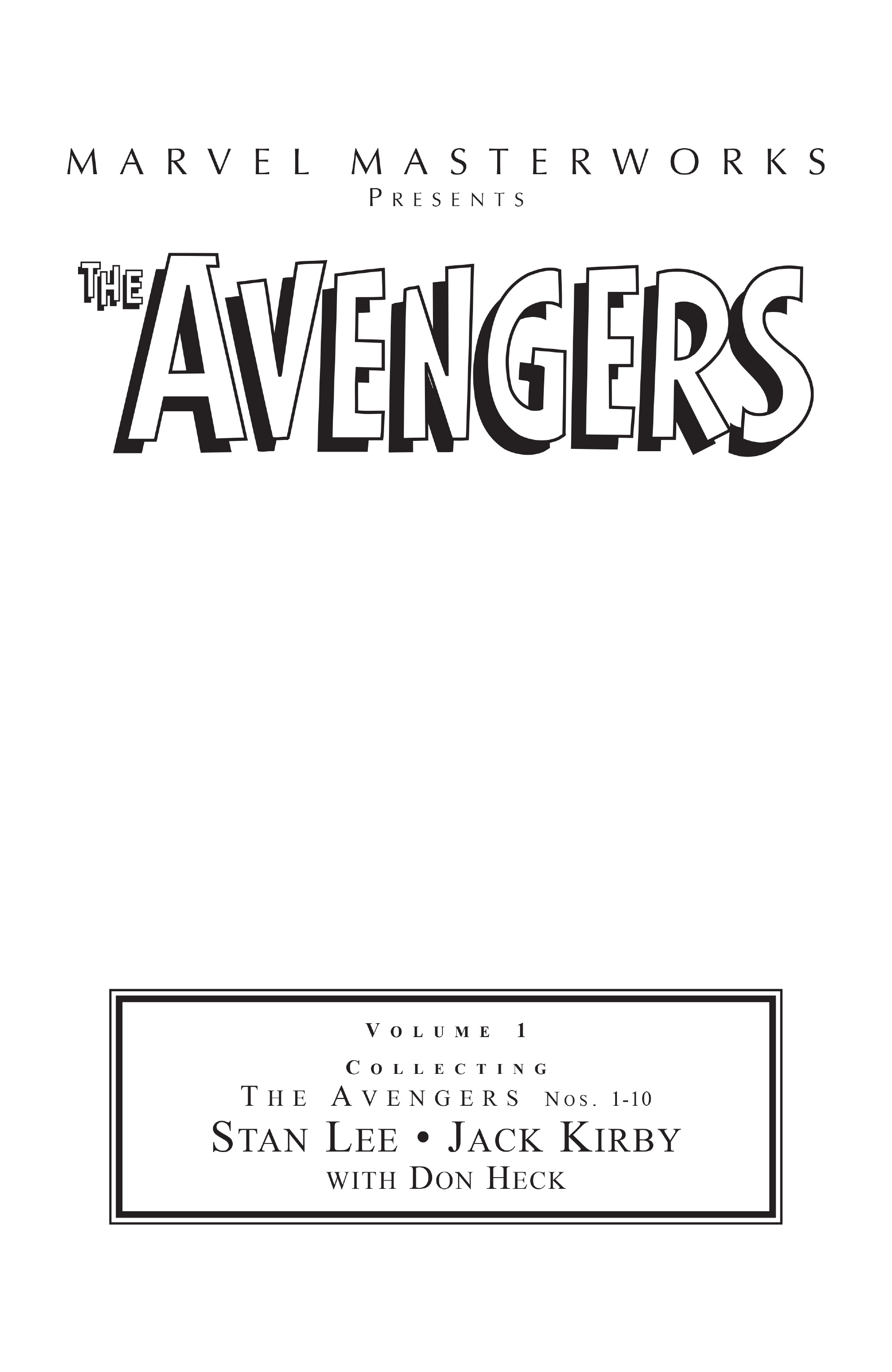 Read online Marvel Masterworks: The Avengers comic -  Issue # TPB 1 (Part 1) - 2