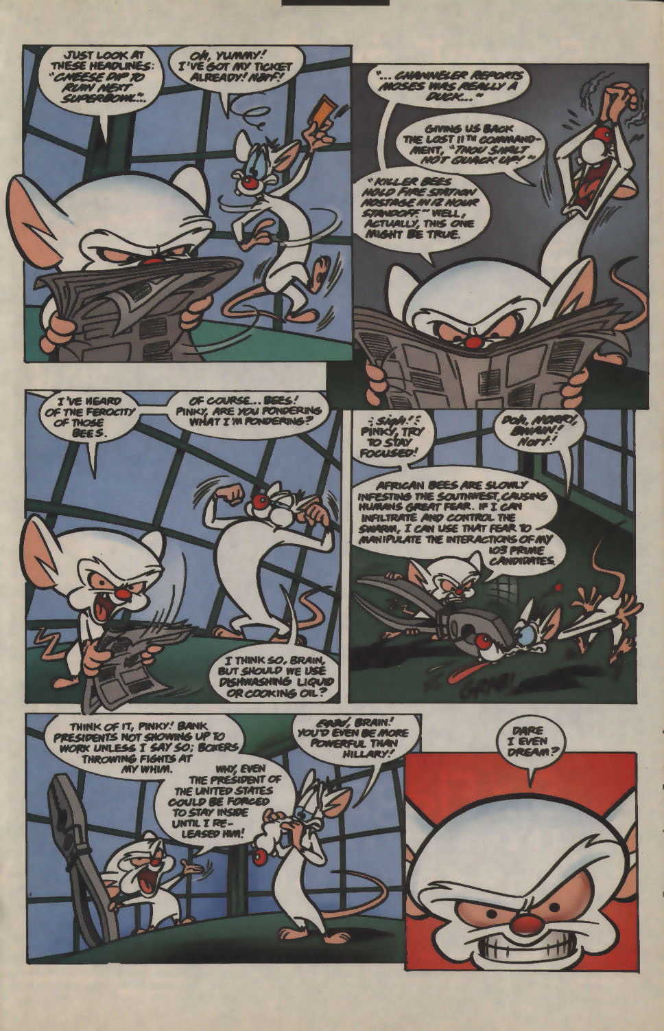 Read online Pinky and The Brain comic -  Issue #14 - 15