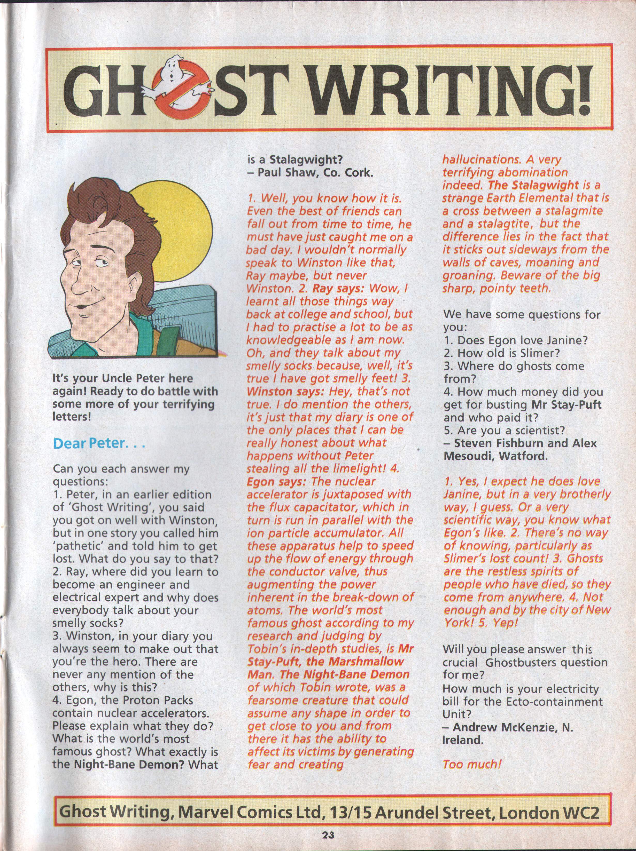 Read online The Real Ghostbusters comic -  Issue #105 - 16
