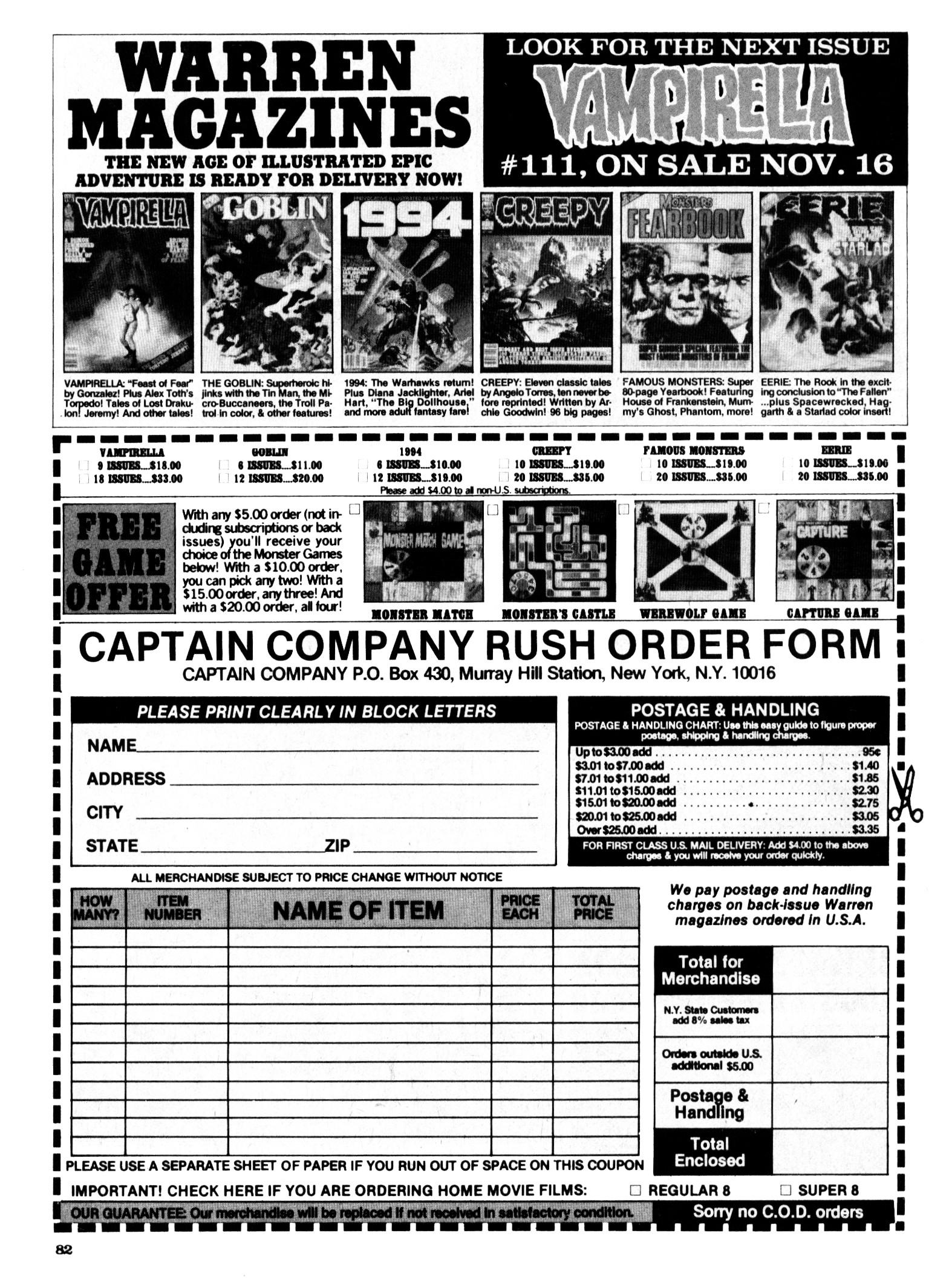 Read online Vampirella (1969) comic -  Issue #110 - 82