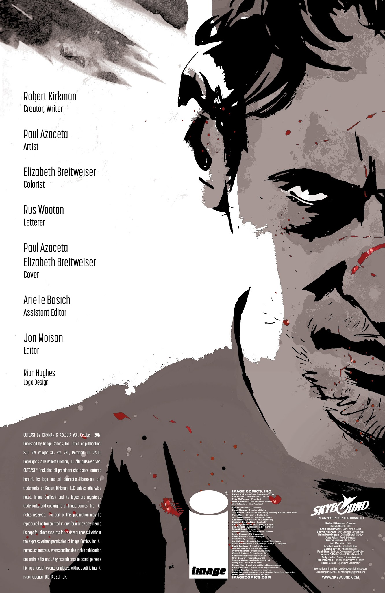 Read online Outcast by Kirkman & Azaceta comic -  Issue #31 - 2
