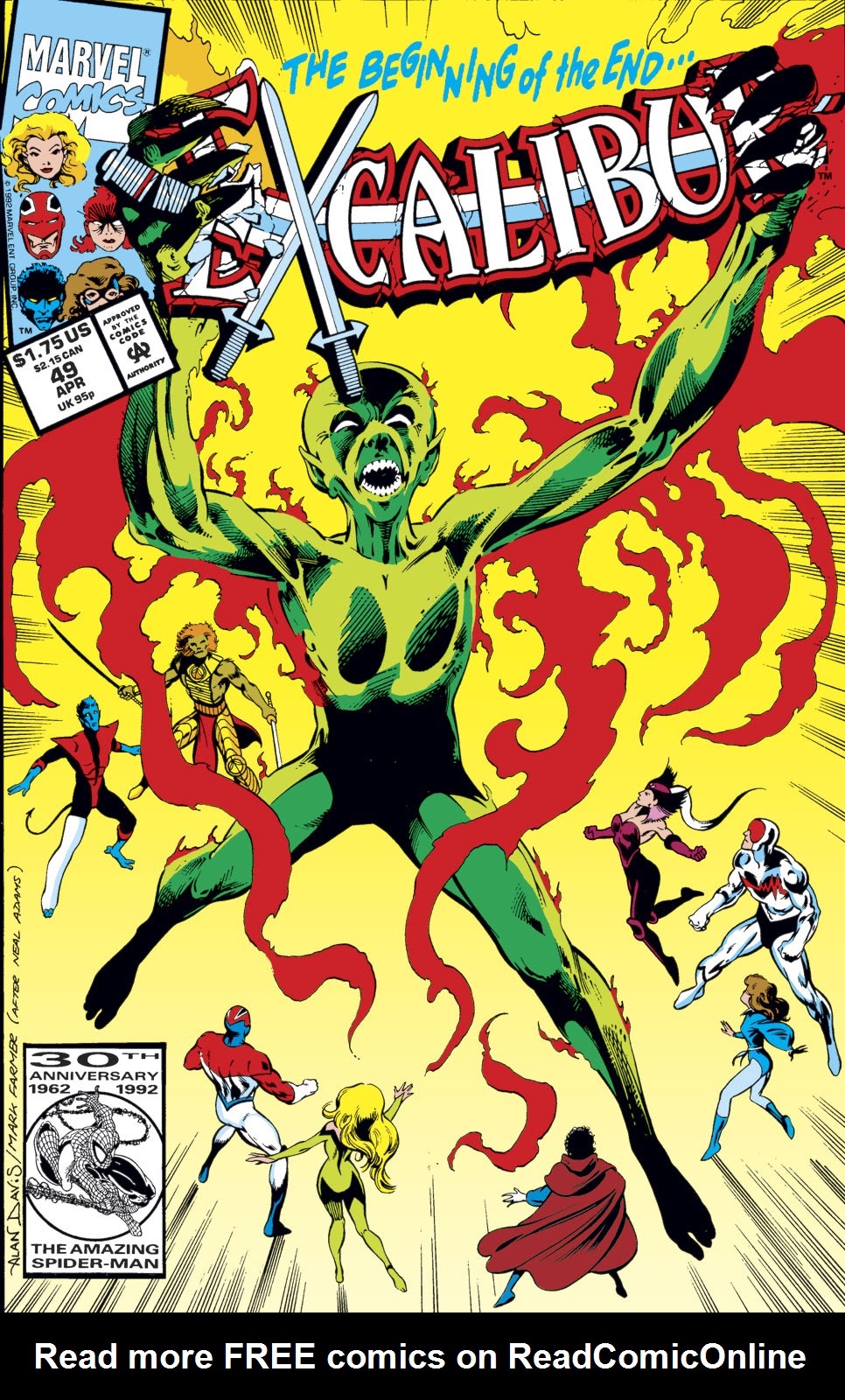 Read online Excalibur (1988) comic -  Issue #49 - 1