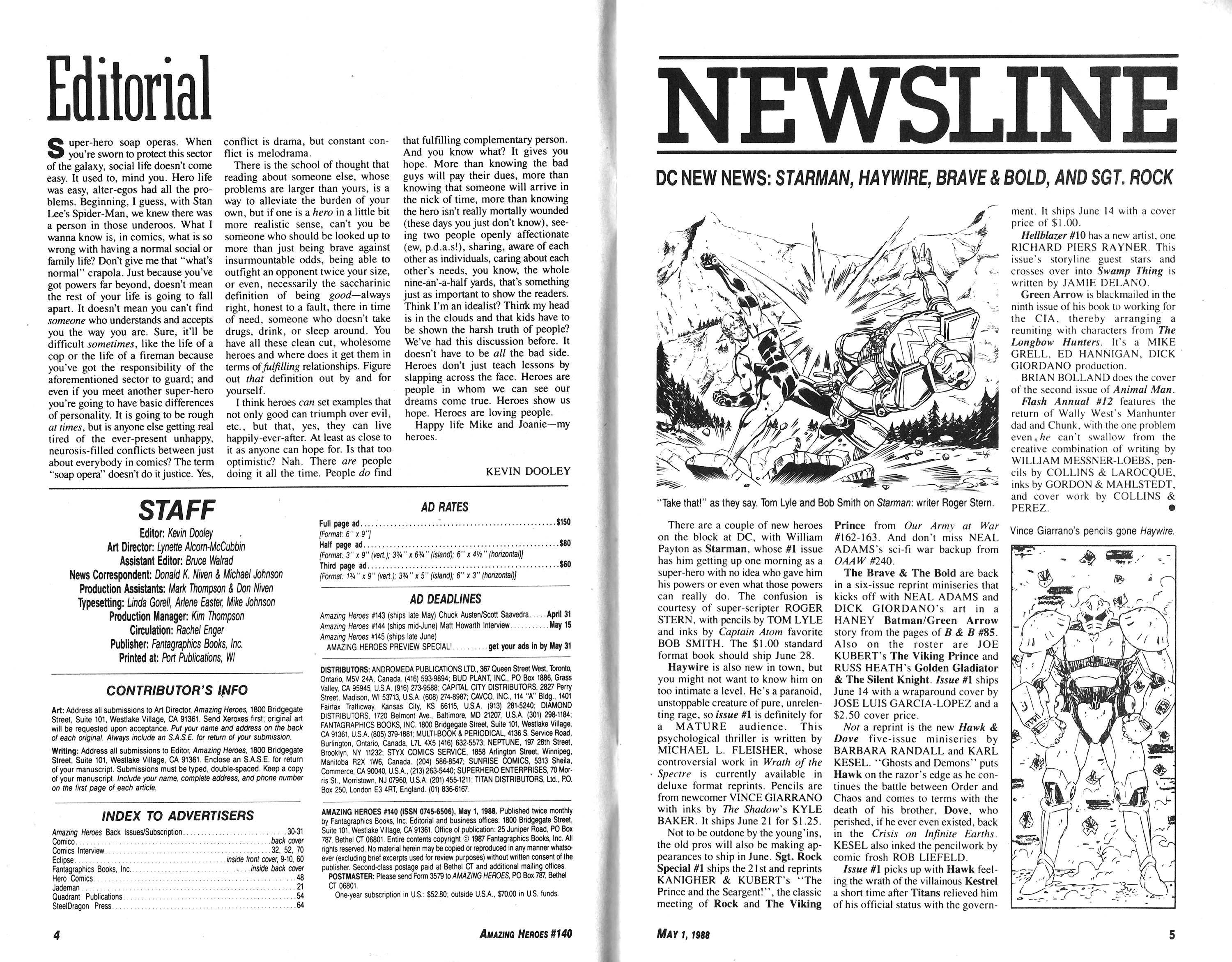 Read online Amazing Heroes comic -  Issue #140 - 3