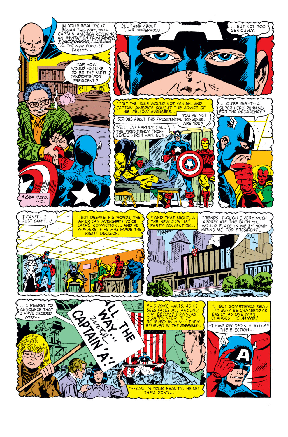 What If? (1977) issue 26 - Captain America had been elected president - Page 3