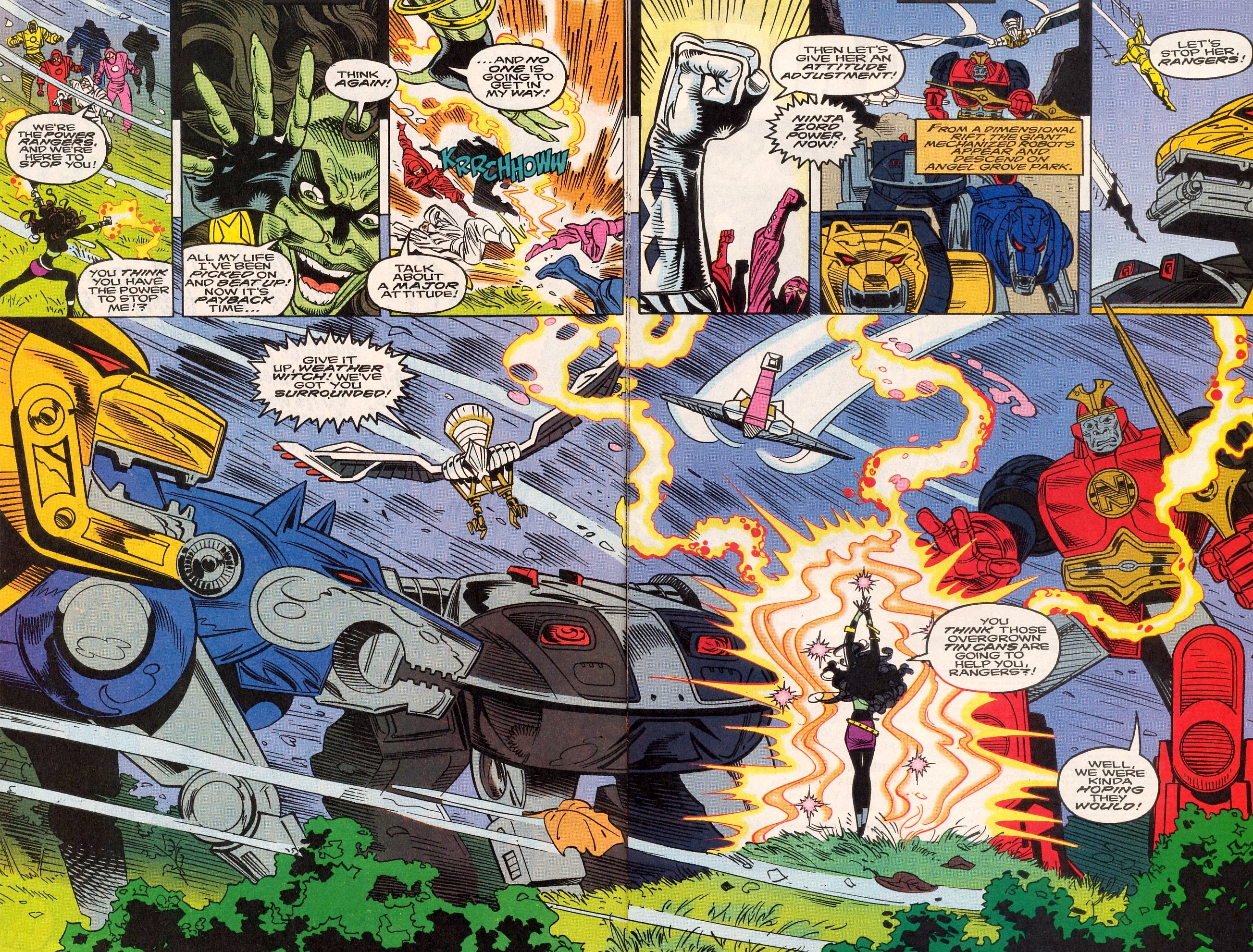 Read online Mighty Morphin Power Rangers: Ninja Rangers/VR Troopers comic -  Issue #5 - 7
